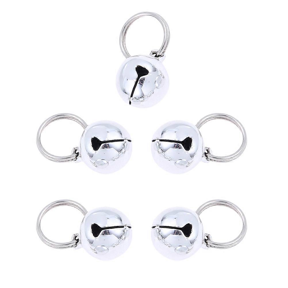 Silver Metal Cat and Dog Bells for Pet Tracker Durable Accessories Easily Attaches to Collar 18mm