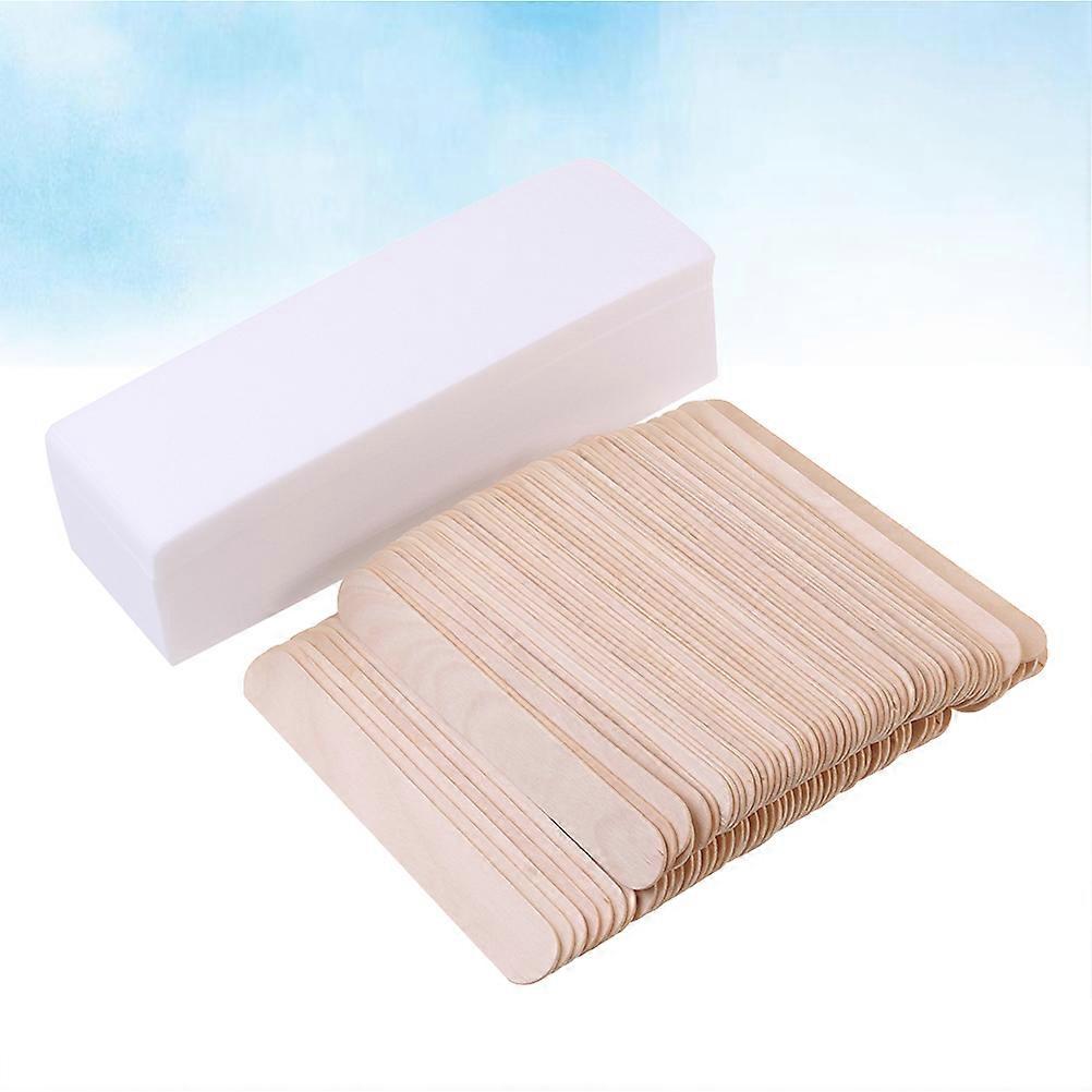 100Pcs Hair Removal Wax Strips For Facial Use Featuring Nonwoven Strips And Sticks