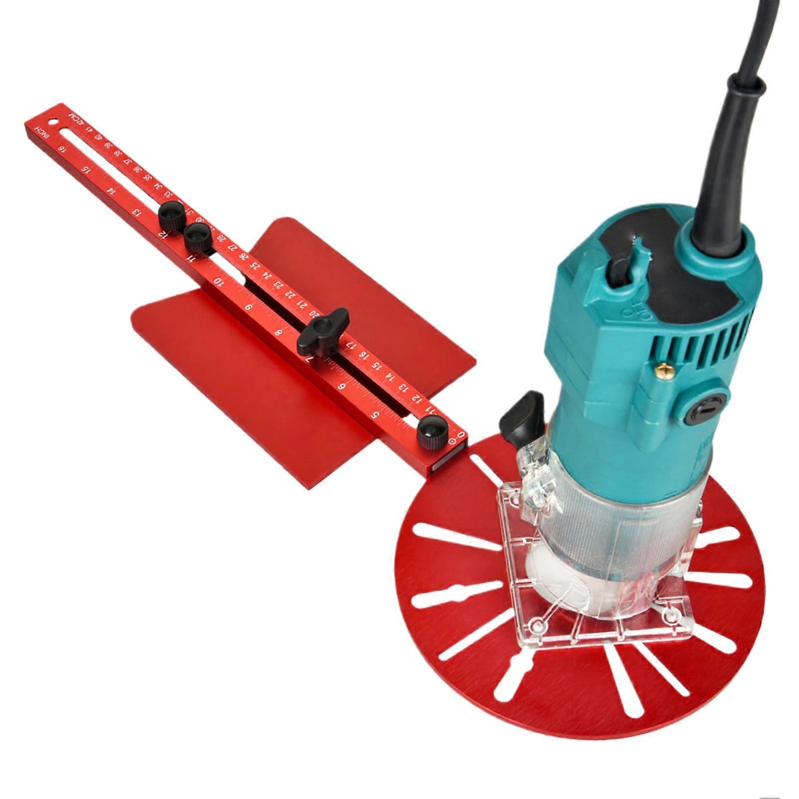 Router Jigs For Woodworking Aluminum Alloy Groove Router Jig Tool Multifunctional Adjustable Cabinet Hardware Trim Guide