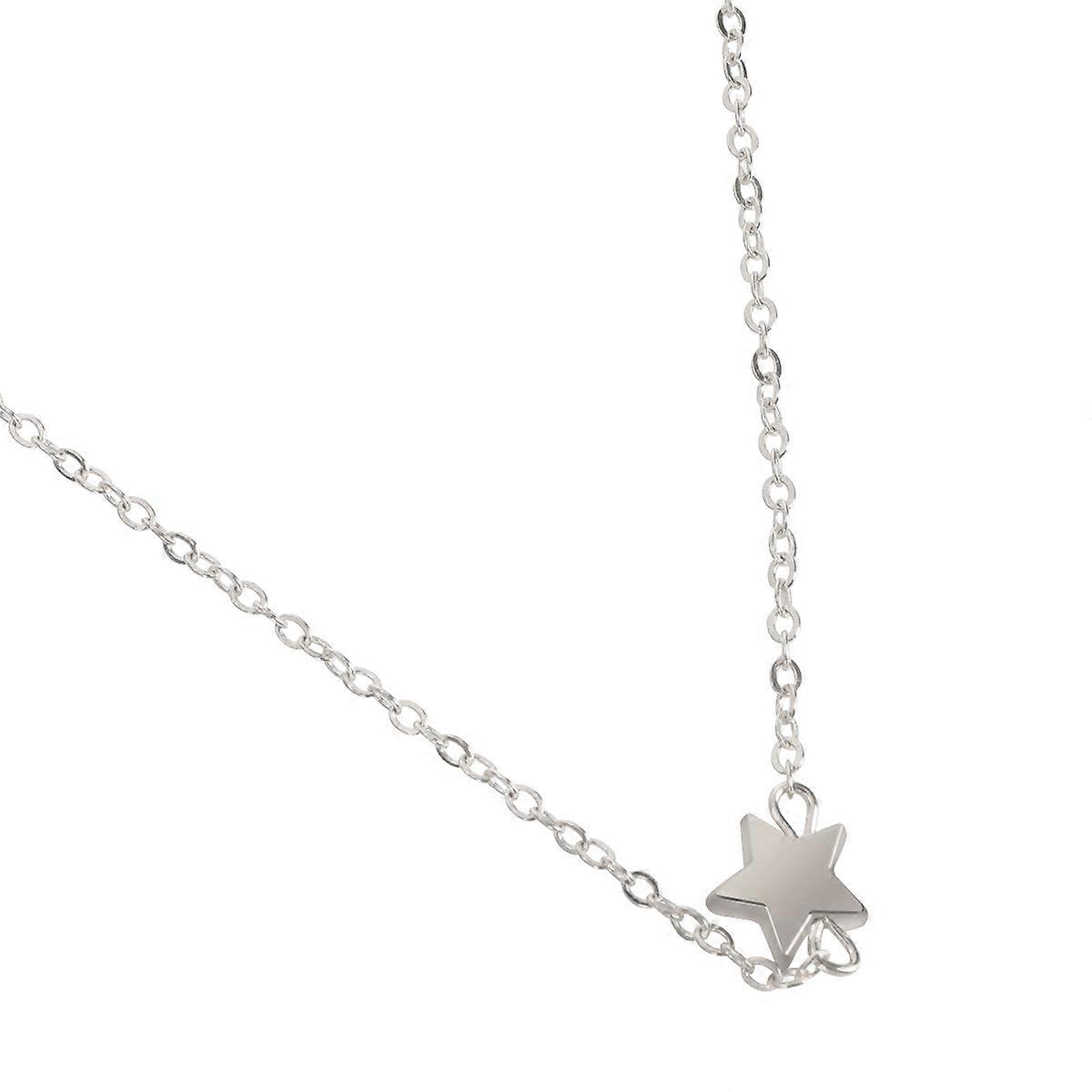 Simple Durable Metal Star Waist Chain Beautiful Jewelry Gift for Woman 2pcs Silver