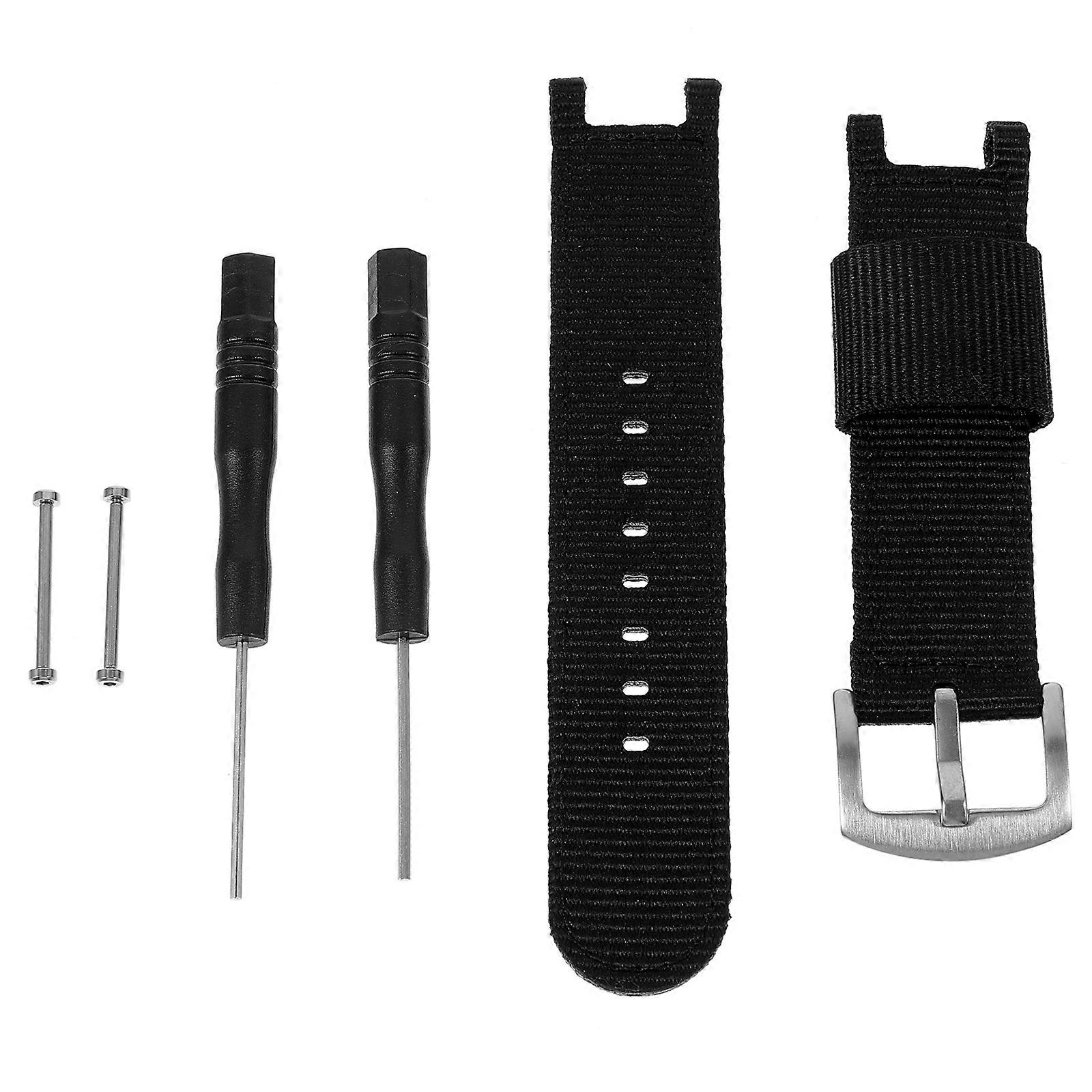 Black Nylon Watchband for Smart Watch Durable and Comfortable with Adjustable Size 22mm