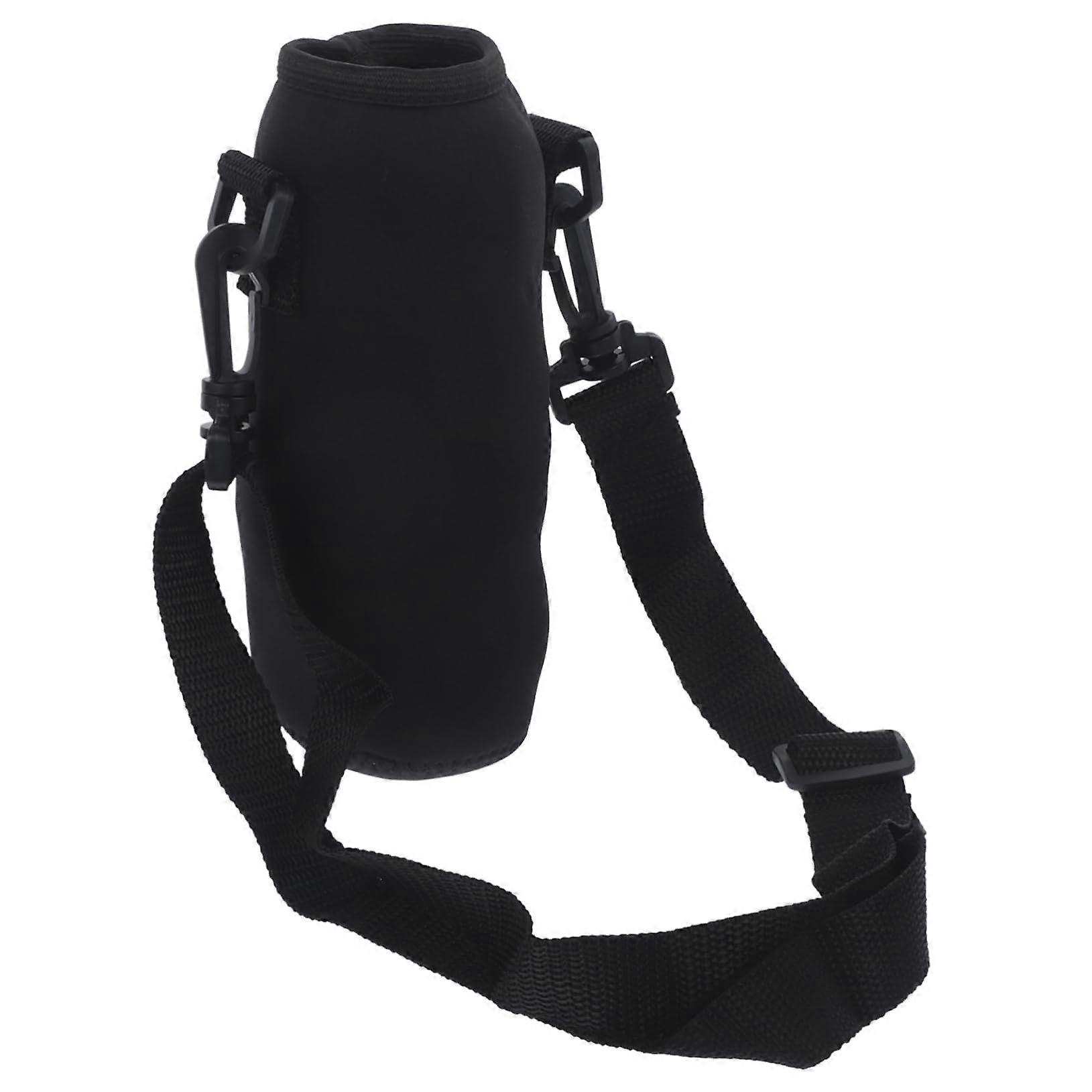 Water bottle carrying bag Neoprene insulated sleeve with adjustable shoulder strap for onthego, durable and protective for various bottle types.