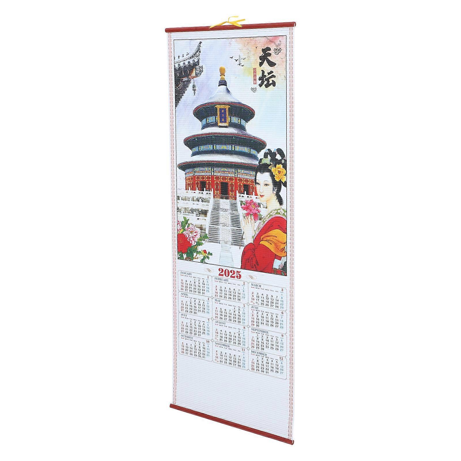 Delicate Hanging Calendar for Home Use with Clear Printing and Multifunctional Design 2025 Paper