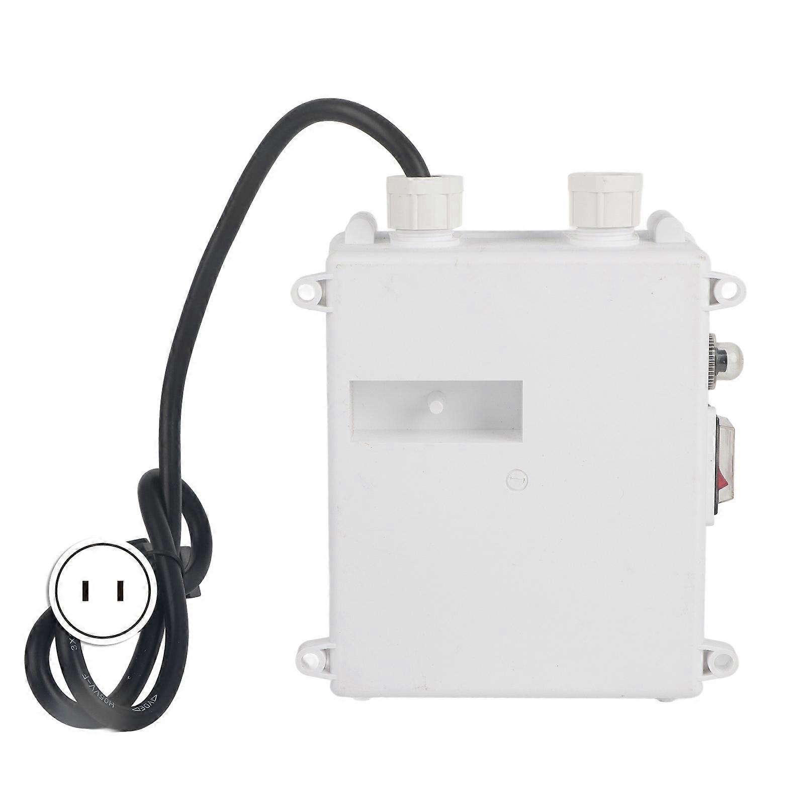 Pump Control Box Bulit in Thermal Protection Circuit Breaker Controller for Deep Well Submersible Household Suction Pumps 0.75KW 1HP 40uf 18A US Plug