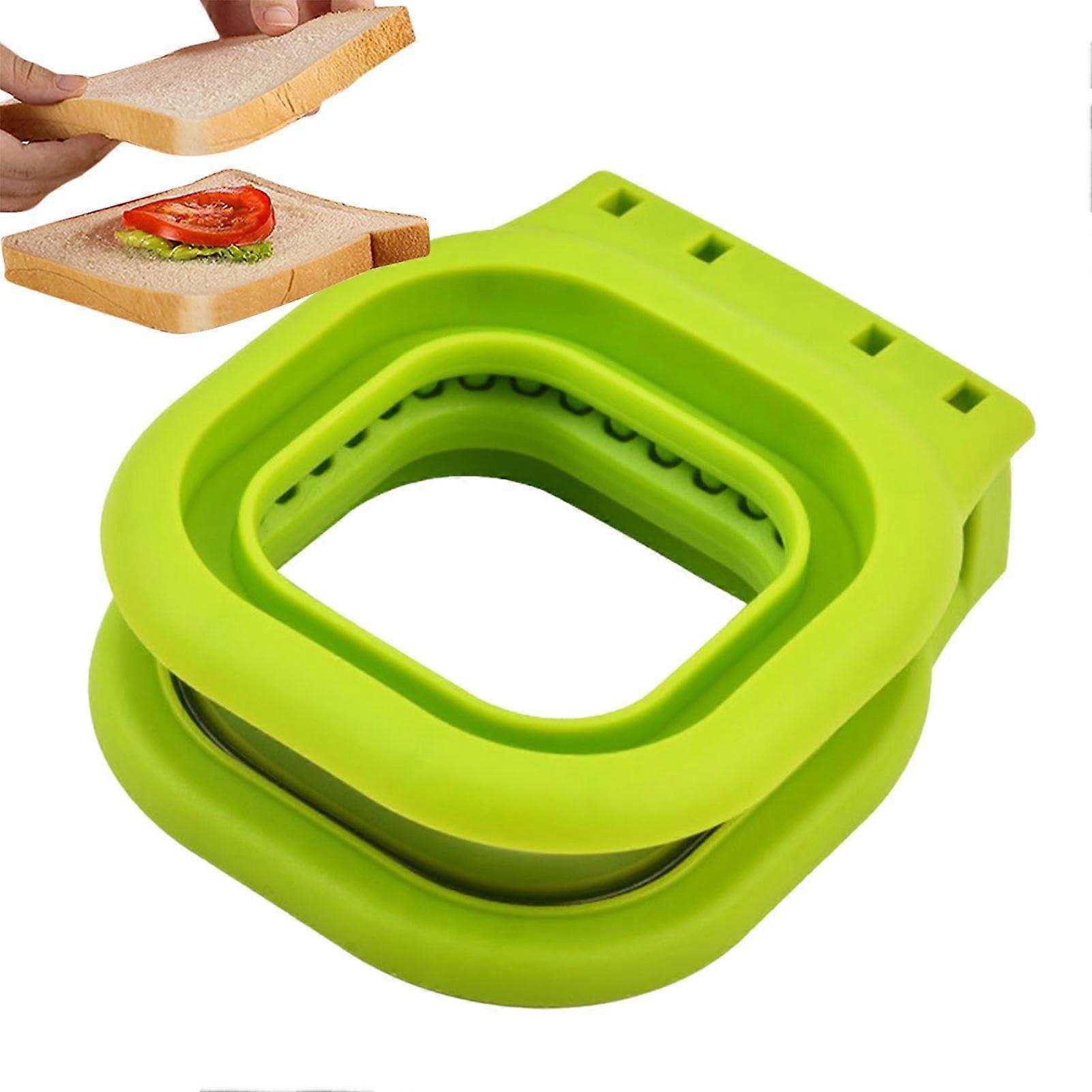 Sandwich Maker and Crimper | Child-Friendly Sandwich Cutter for Lunch | Square Pancake and Bread Slicer Tools