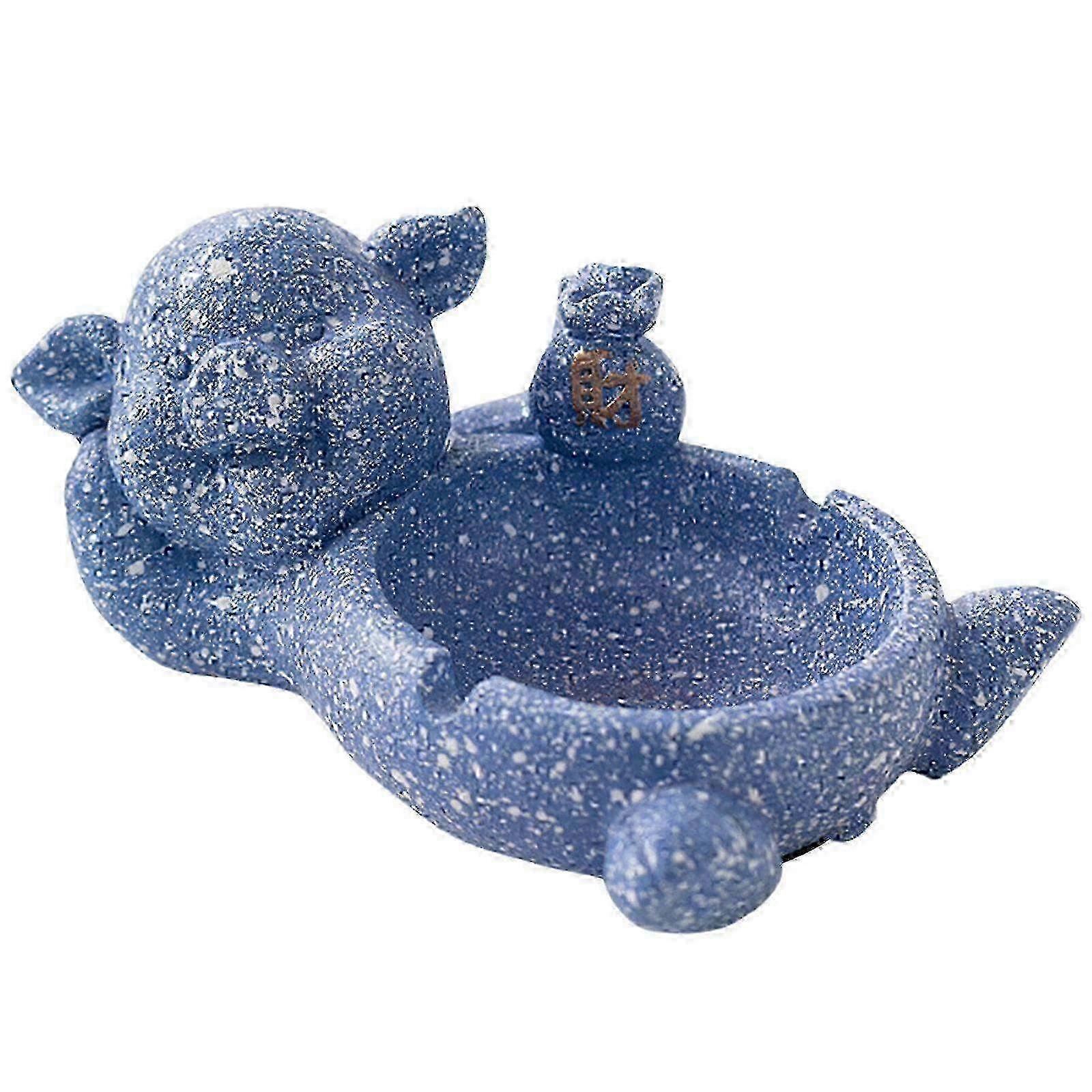 Ashtray Animal Shape Ashes Holder Ceramic Desk Decoration Accessory Animal Sculpture for Office or Home Pink hwy