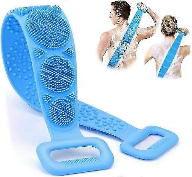 Silicone Double-Sided Exfoliating Shower Bath Brush