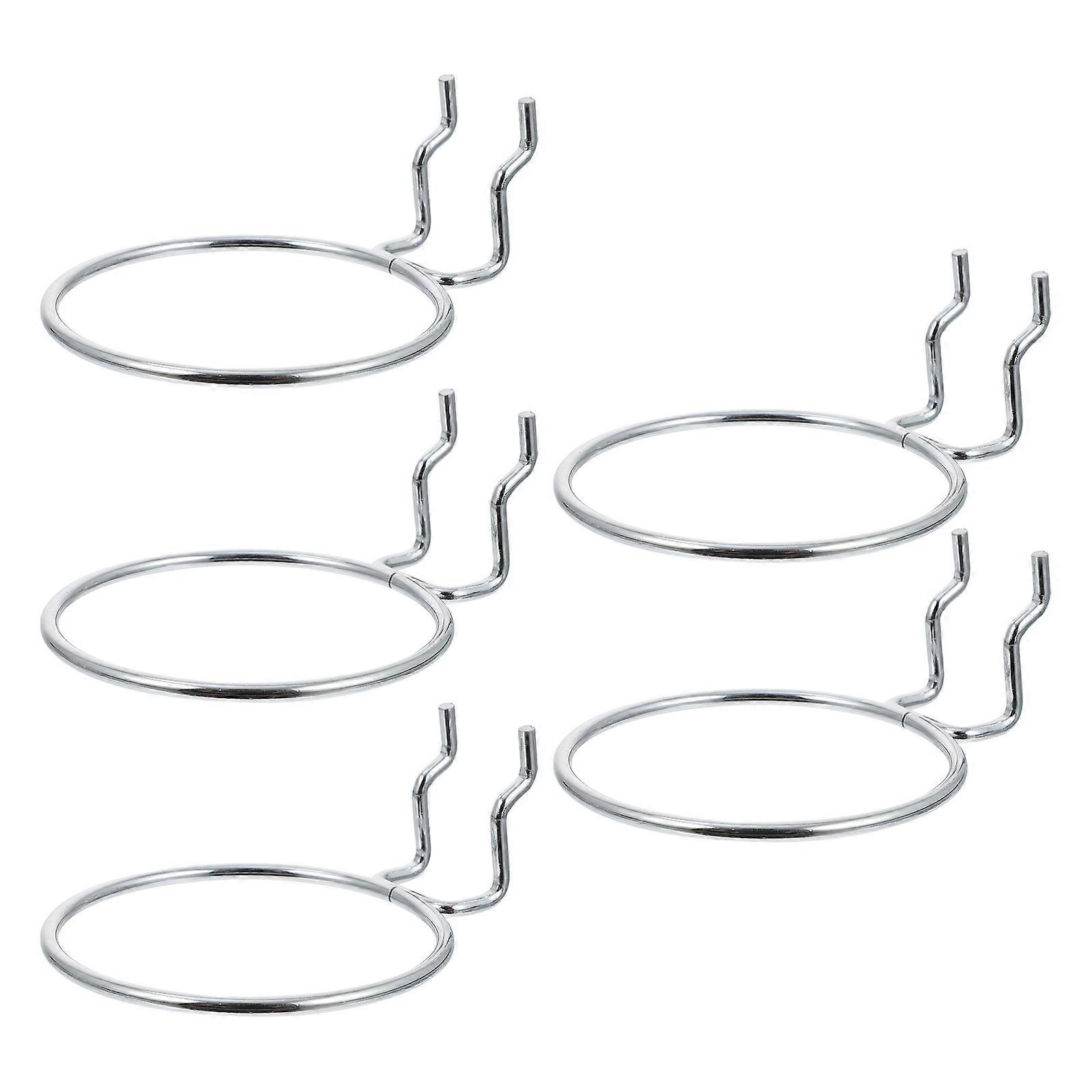 5Pcs Peg Board Cup Holder Practical Pegboard Jar Holders Pegboard Accessories