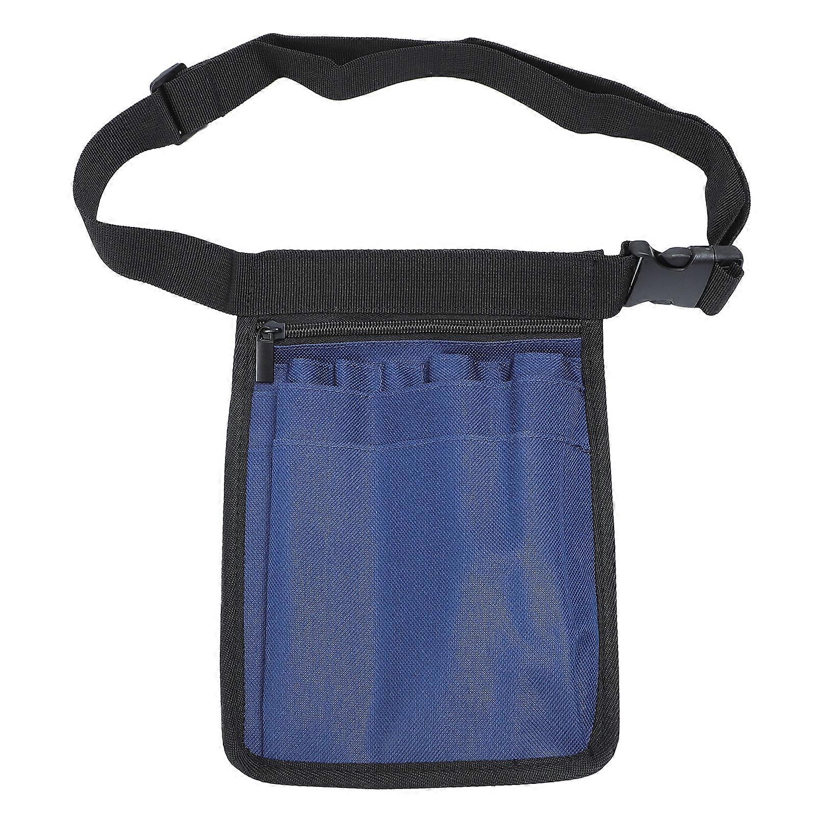 حقيبة حقيبة خصر ممرضة للأداة الطبية لأخصائيي الرعاية الصحية باللون الأزرق مع تصميم متعدد الوظائف مقاوم للماء 1 قطعة