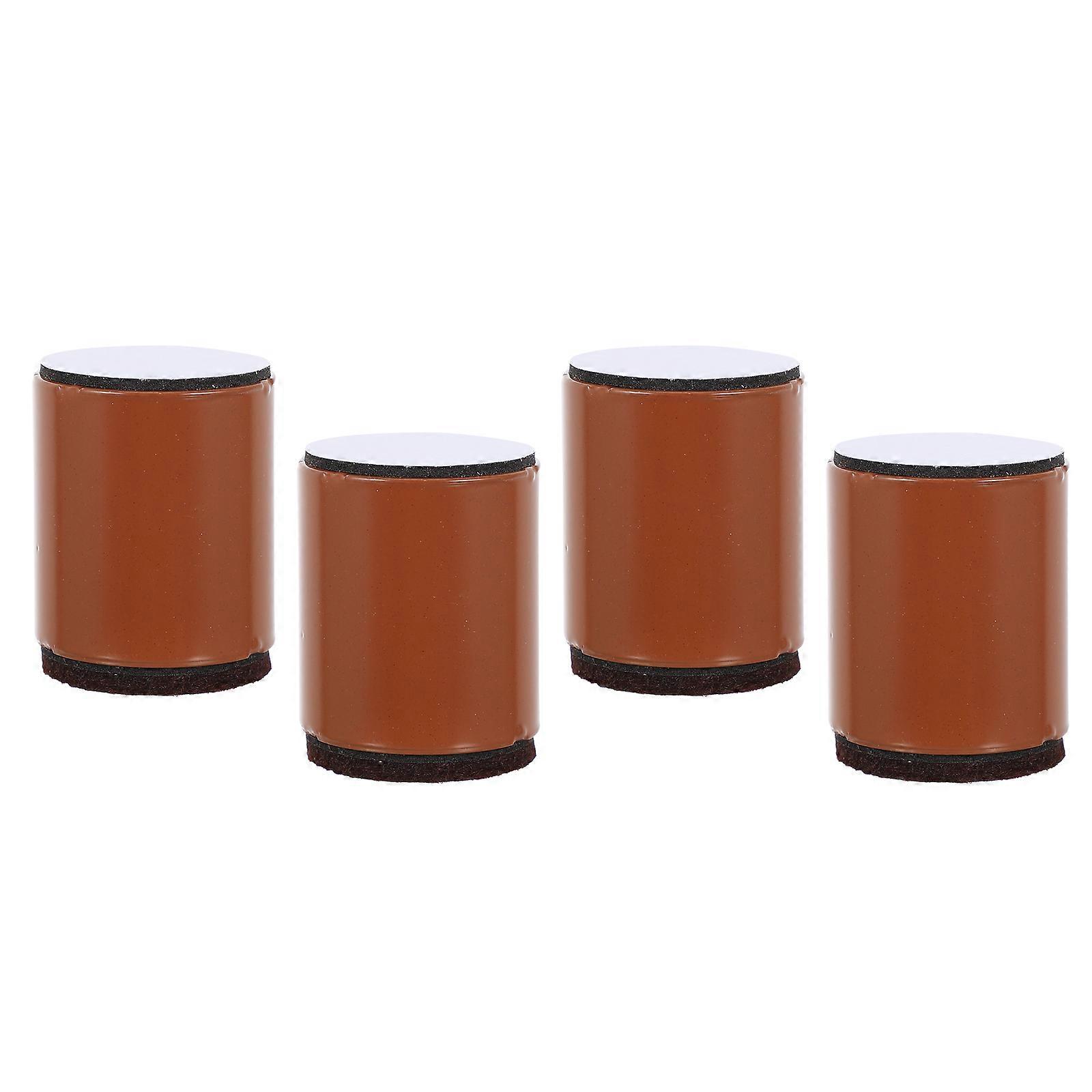 Furniture Raising Mat Designed For Furniture Users 5.2X4X4CM Brown Height Adjustment 4Pcs