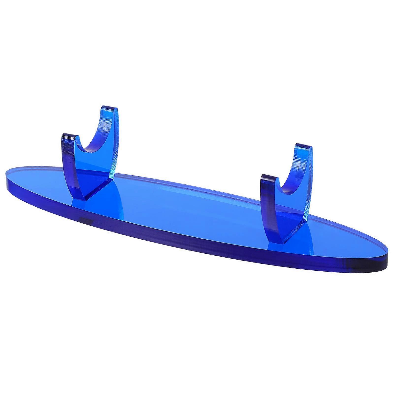 Blue Acrylic Display Stand Wand Holder For Makeup Station Organization 5.1X1.2X1.2In 1Pack