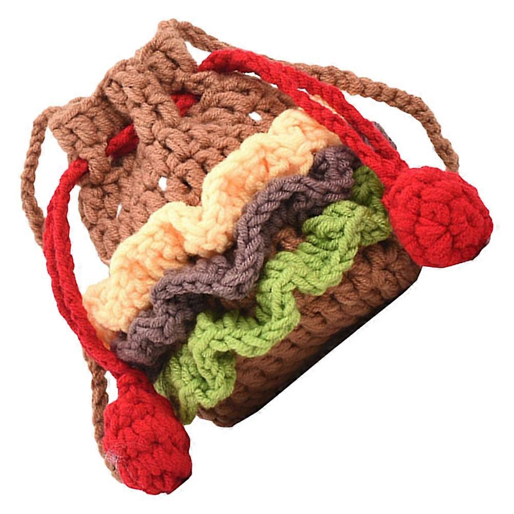 Knitted Crossbody Bag For Women Beach Occasion Proper Internal Storage Capacity 1Pcs