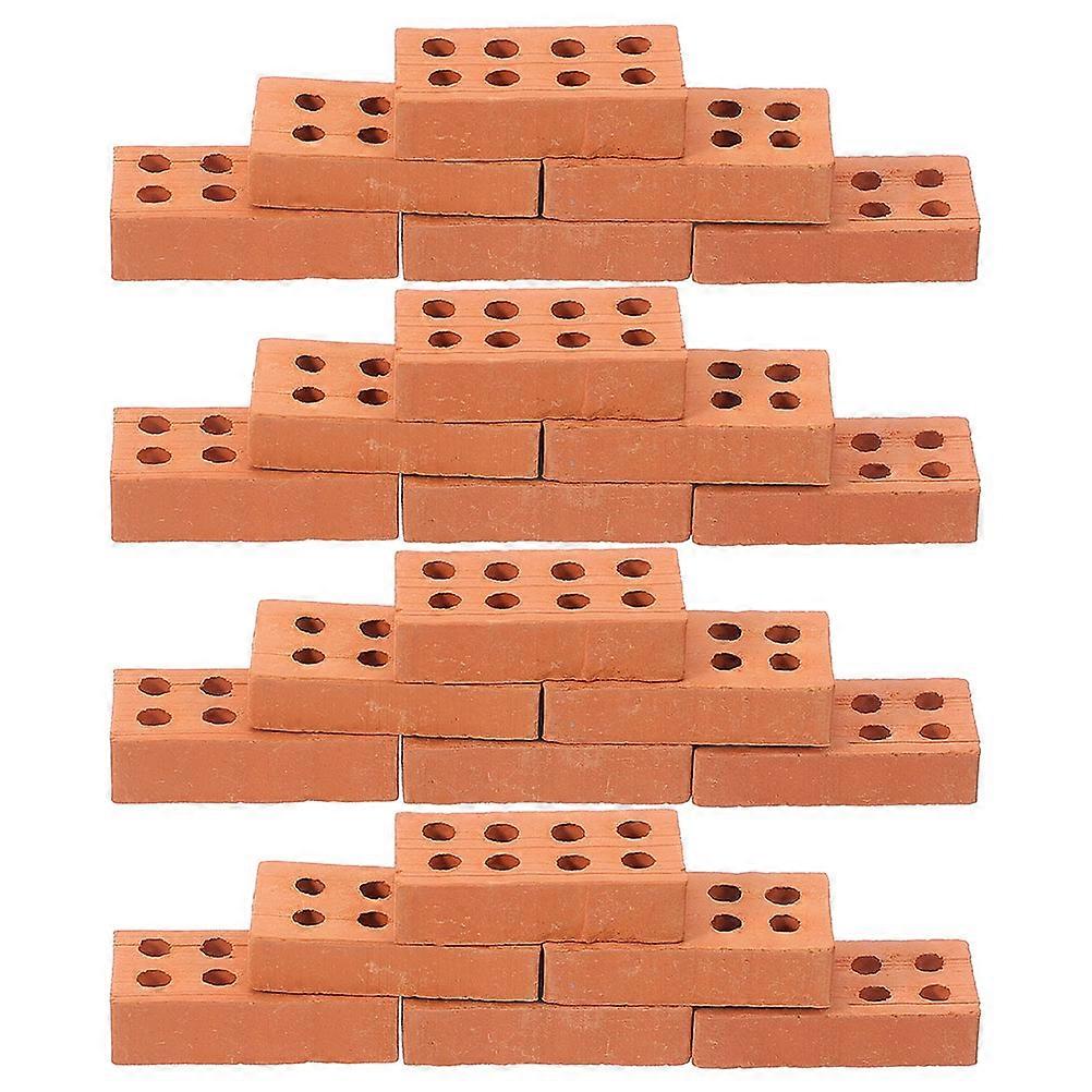 100pcs Miniature Brick Models for DIY Architectural Building – Realistic Small Bricks for Model Houses, Landscaping, School Projects & Miniature