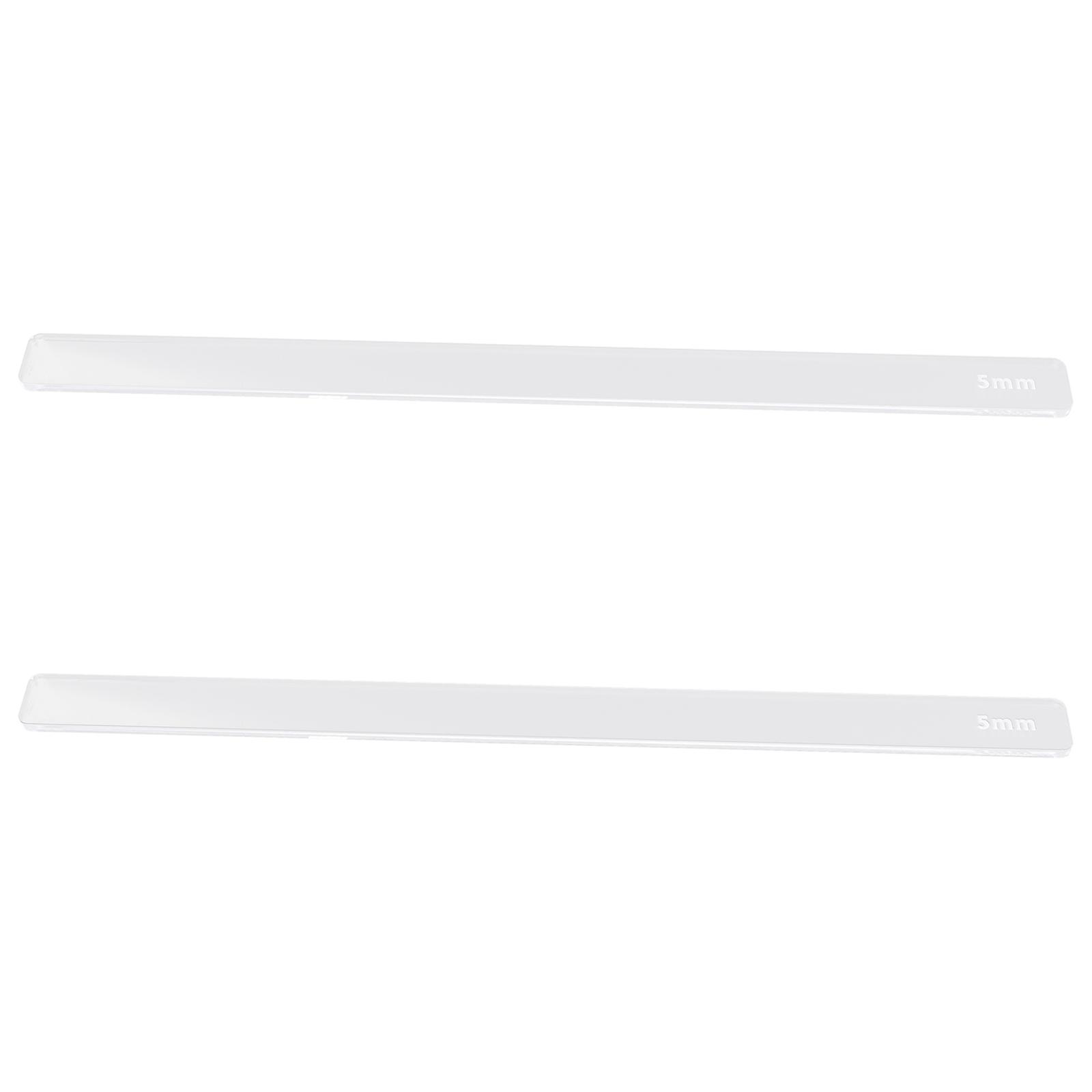 Acrylic Dough Scoring Tool and Measuring Roller for Baking Cookies and Fondant in Transparent Color