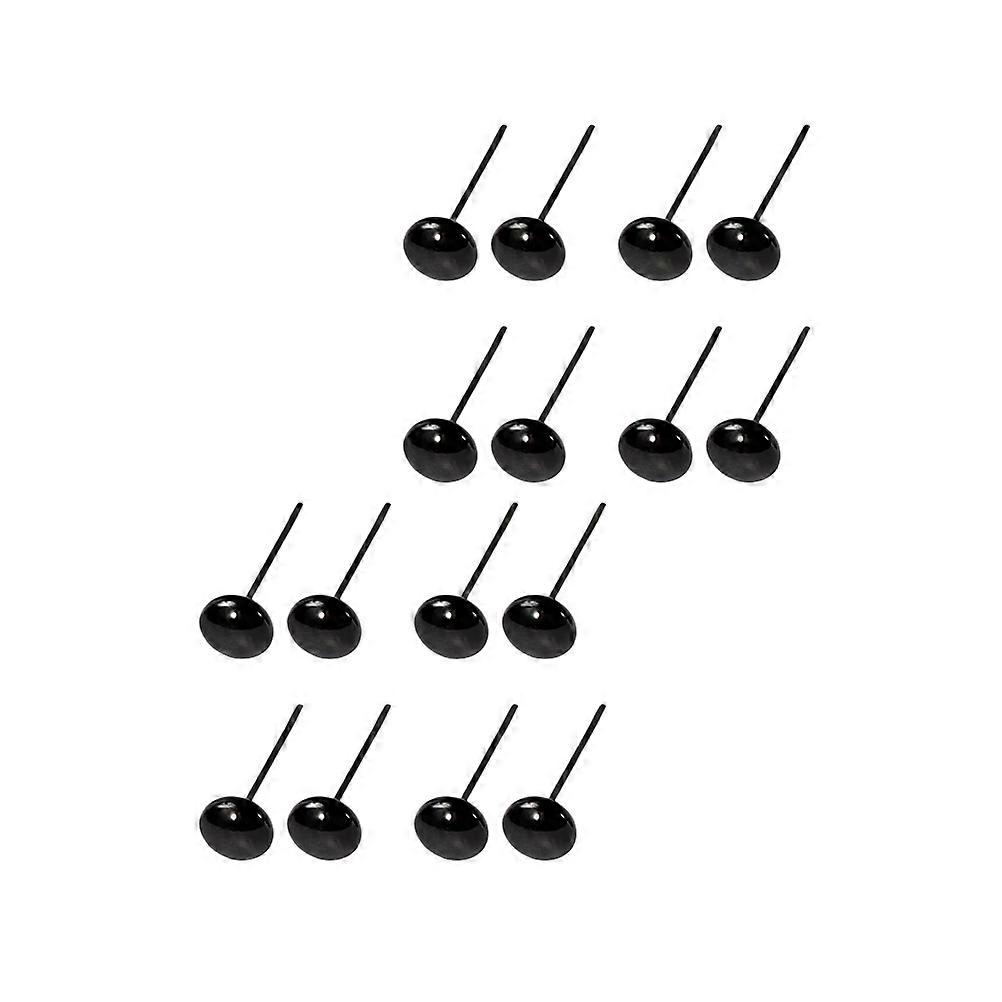 200 Pairs Black Plastic DIY Animal Eyes for Plush Toy Crafts Projects 3.5mm