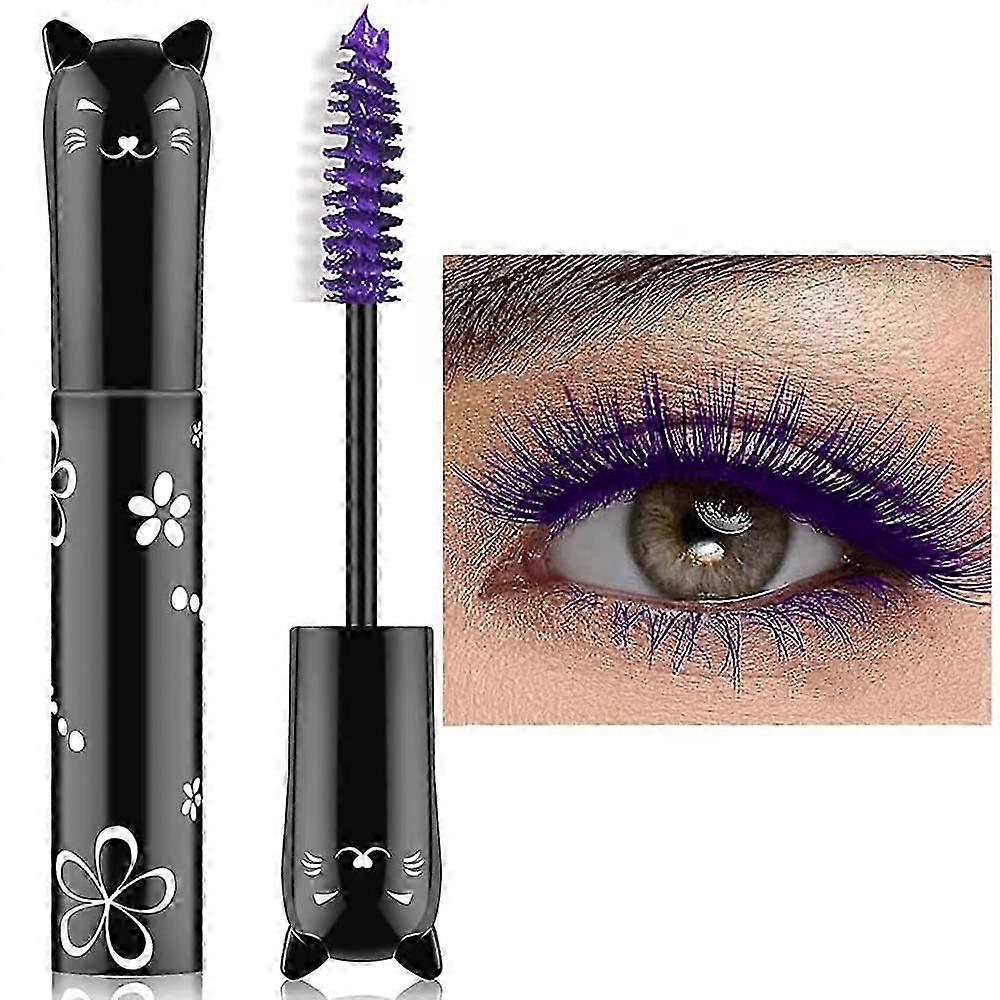 Barevná řasenka, voděodolná dlouhotrvající tlustá řasenka (fialová)