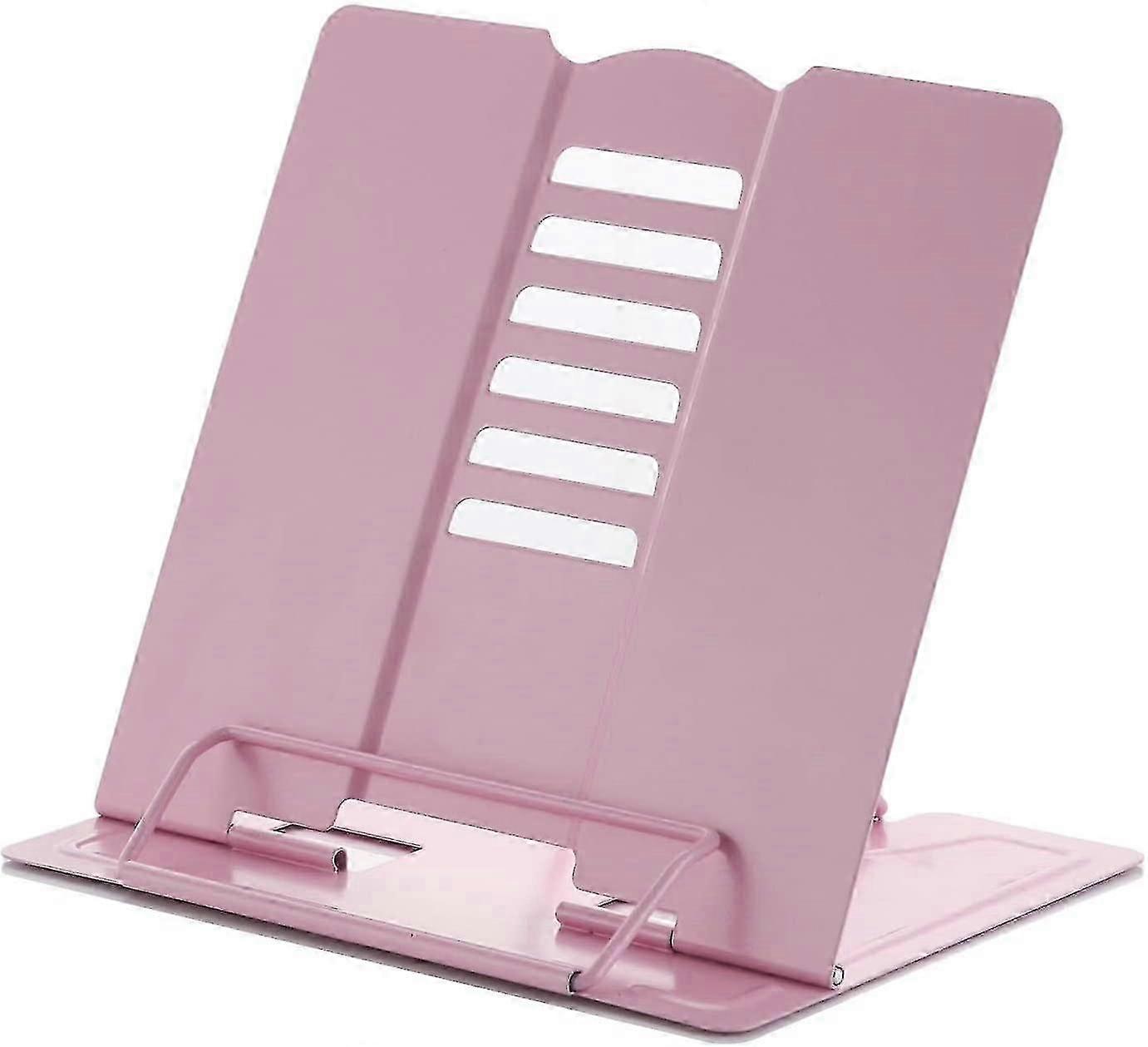 Recipe Book Stand, Book Holder, Multi-function Metal Book Stand Portable Adjustable Reading Rest Holder