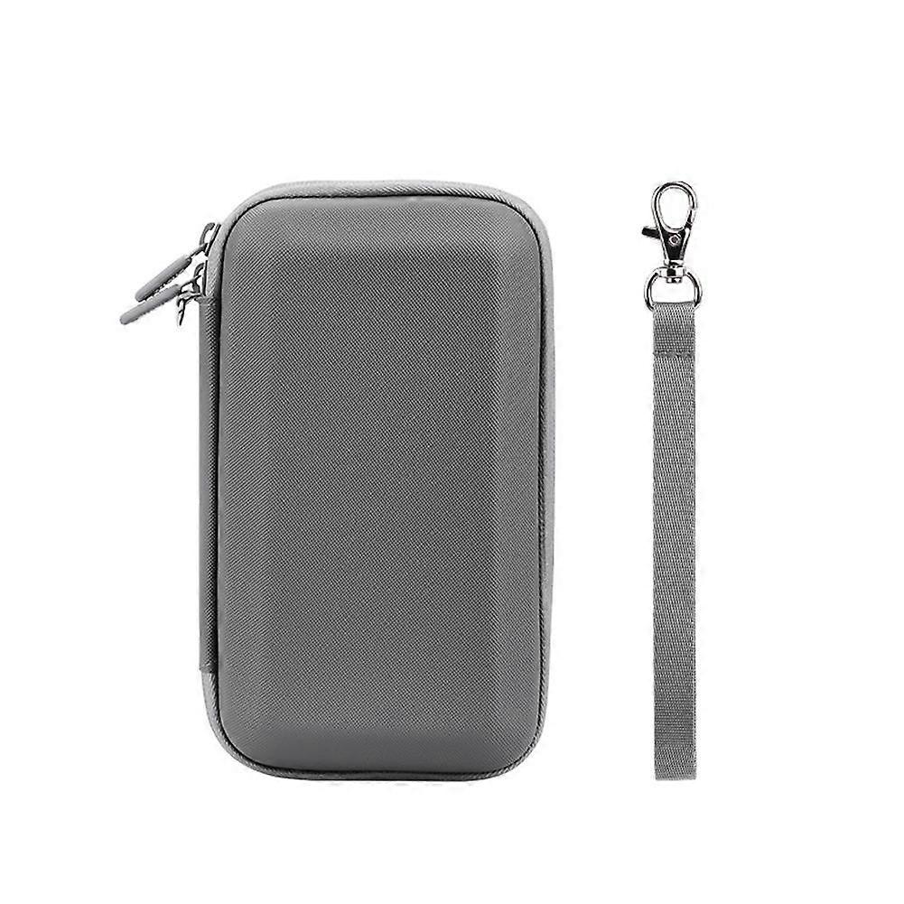 For OM7/7P Waterproof Drop-Proof Portable Storage Bag Small Lightweight Full Set Protection Gray PU Material