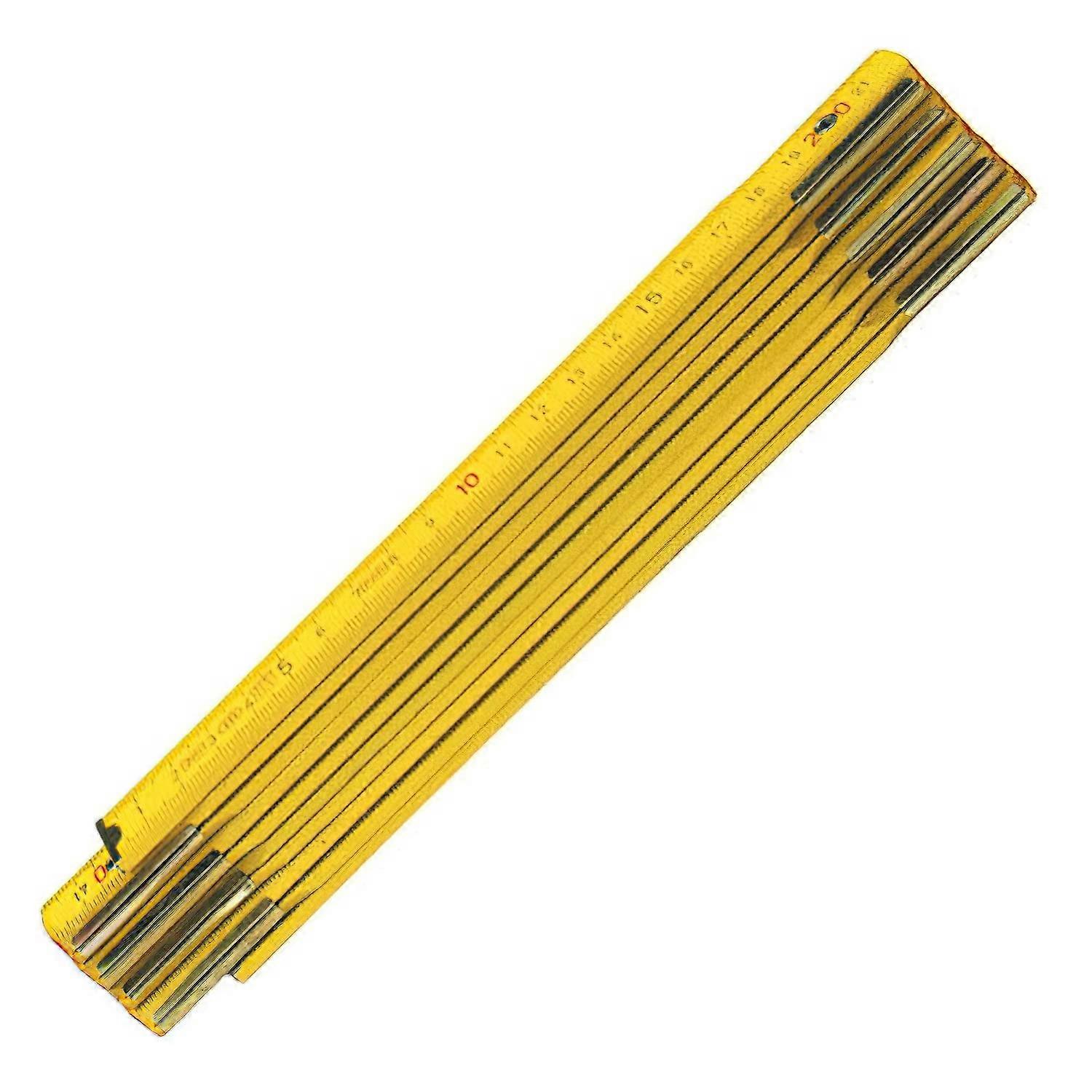 Wooden Measuring Ruler 2m Foldable Carpenter Tool for DIY Construction and Home Use