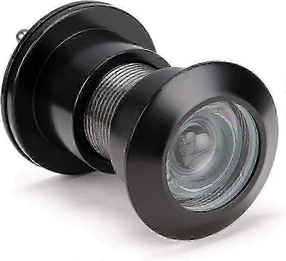 220 Wide-Angle Door Viewer with Brass Privacy Cover for Enhanced Security