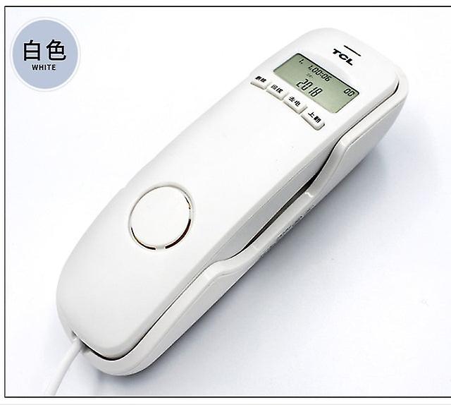 Mini Wall Lcd Display Landline Telephone Corded Phone Landline Telephones For Home Hotel Small Extension Fixed Telephone Caller