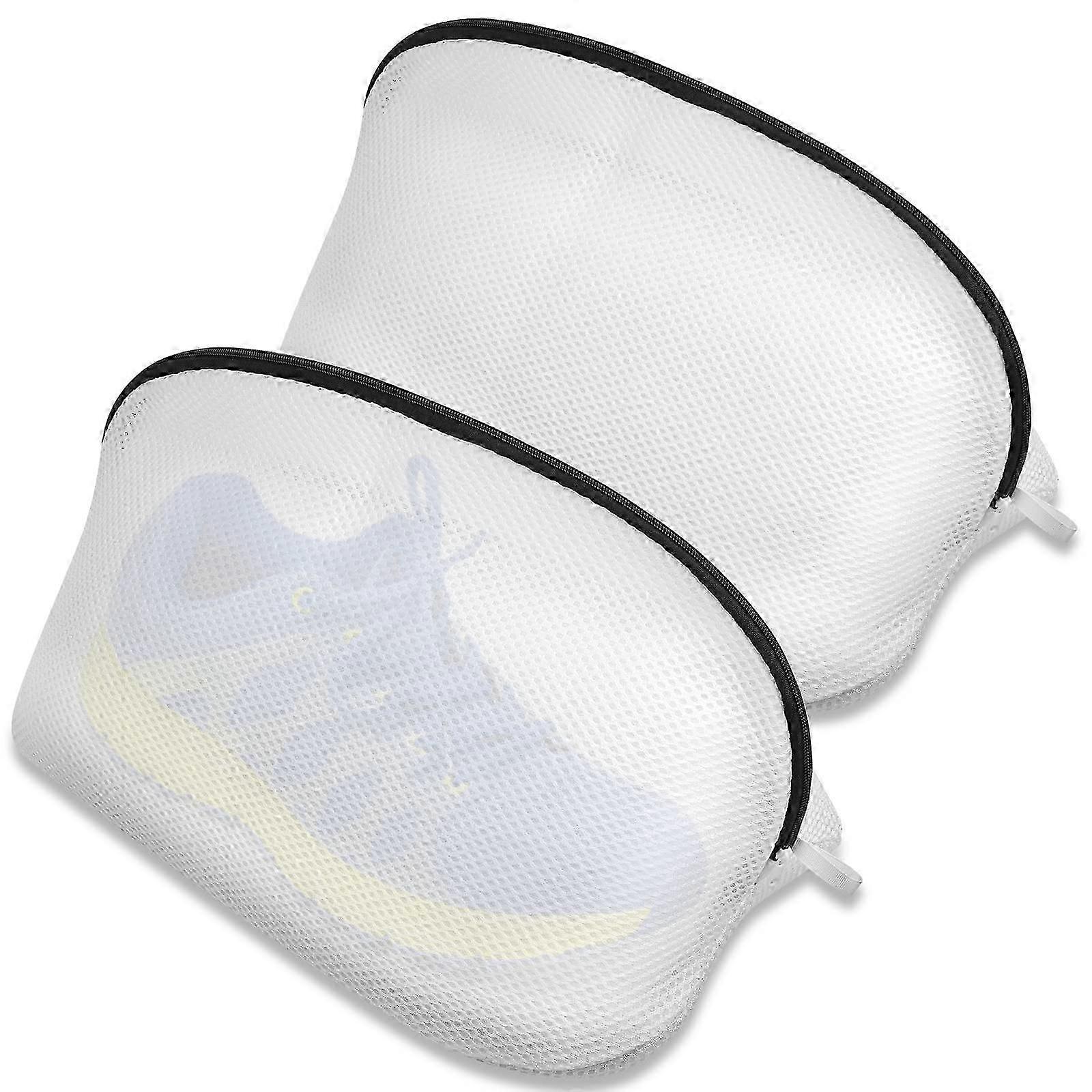 Sac de lavage pour chaussures-2PCS Sacs à linge Sac de machine à laver-Sac de filet de lavage avec fermeture éclair pour machine à laver en filet