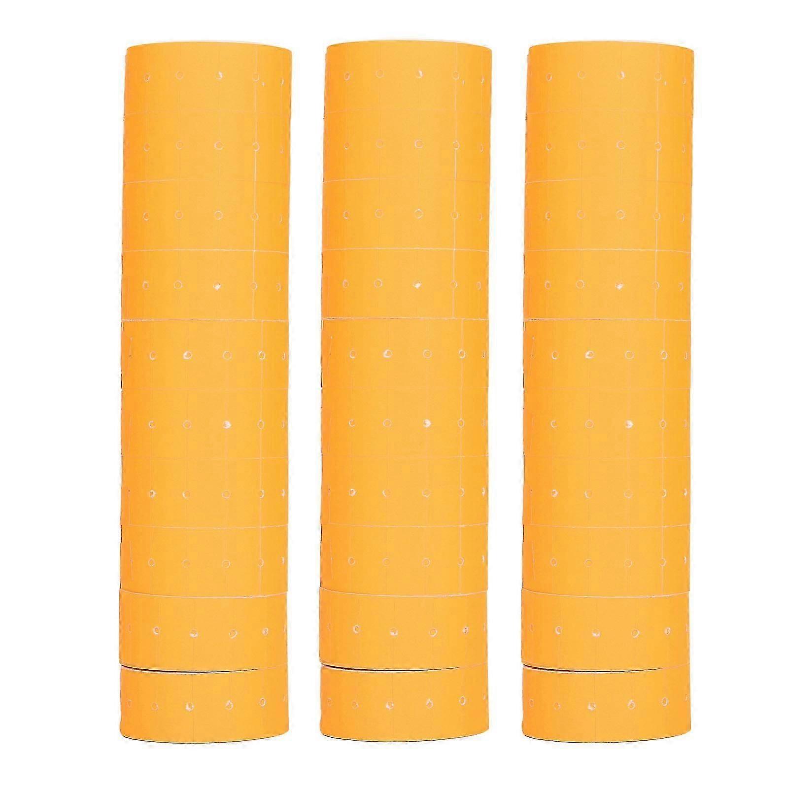 3 Tubes Pricing Label 15000pcs Single Row Price Gun Tag 21x12mm for M5500 MX5500 Orange