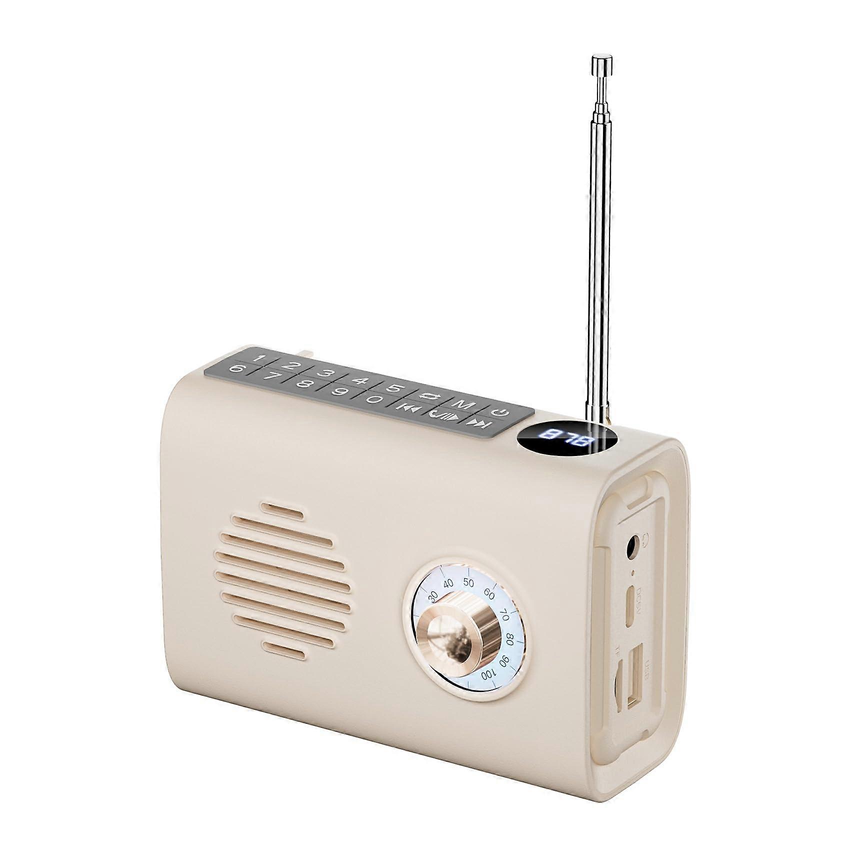 Outdoor Solar Bluetooth Speaker With FM Radio, BuiltIn Solar Panel, Compact Design, Colorful Lights, Hands Calls