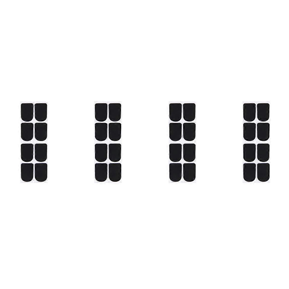 32Pcs Clarinet/Soprano Saxophone Sax Mouthpiece Patches Pads Cushions Black---0.8mm