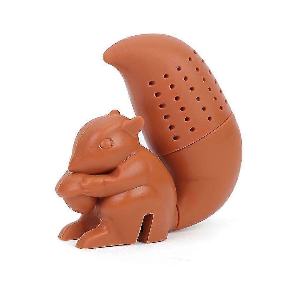Cute Squirrel Shape Silicone Tea Infuser, Food Grade Tea Strainer Filter