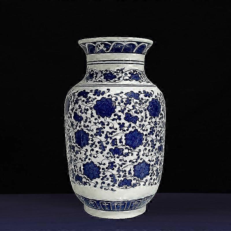 Heightened Entwined Lotus Winter Melon Vase