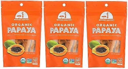 Mavuno Harvest Organic Dried Papaya 3 Pack