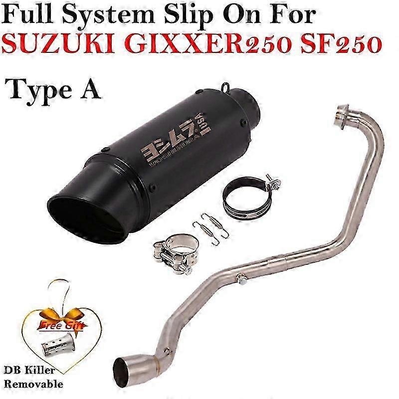 System Motorcycle Gp Exhaust For Gixxer 250 Gixxer250 Sf250 Modify Pipe Muffller Db