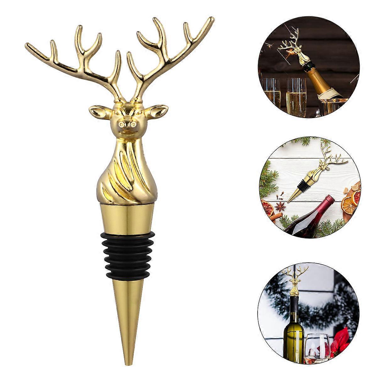 Elk Head Plug for Use 1Pcs Alloy