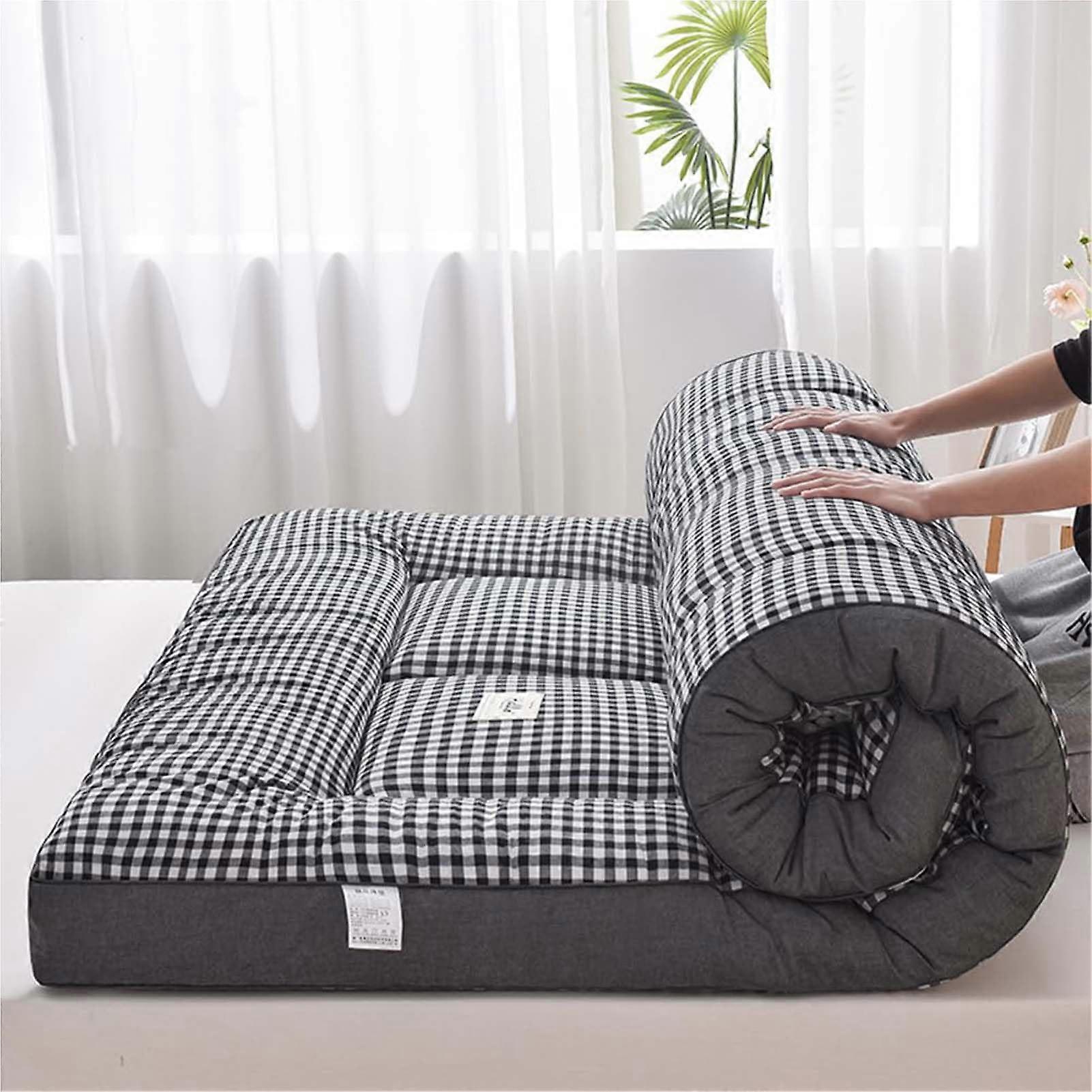 Japanese Floor Futon Mattress Thickened Pad Foldable 150X200cm For Floor And Sofa Guest Bed Single To Double Bed 004