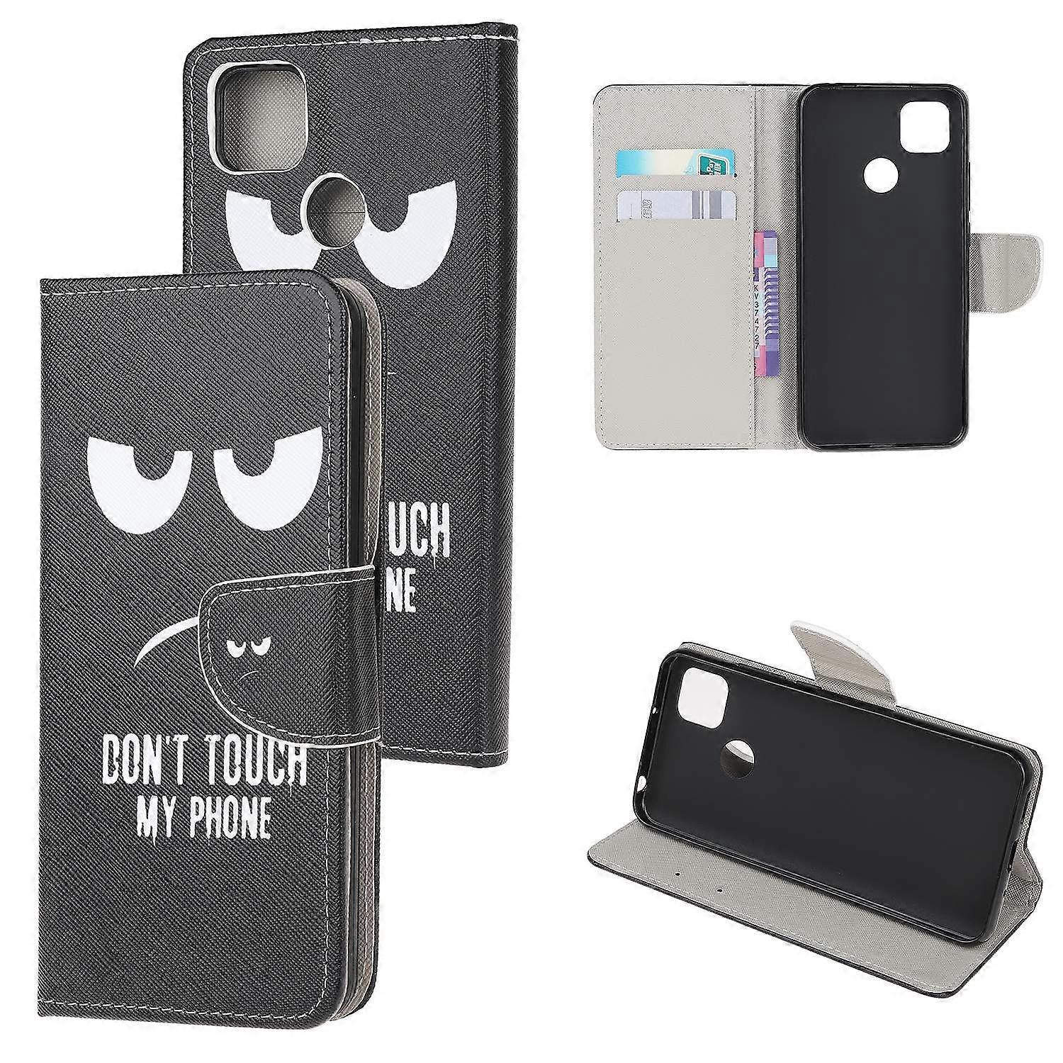 Cross Texture Pattern Printing Leather Phone Case for Xiaomi Redmi 9C/9C NFC