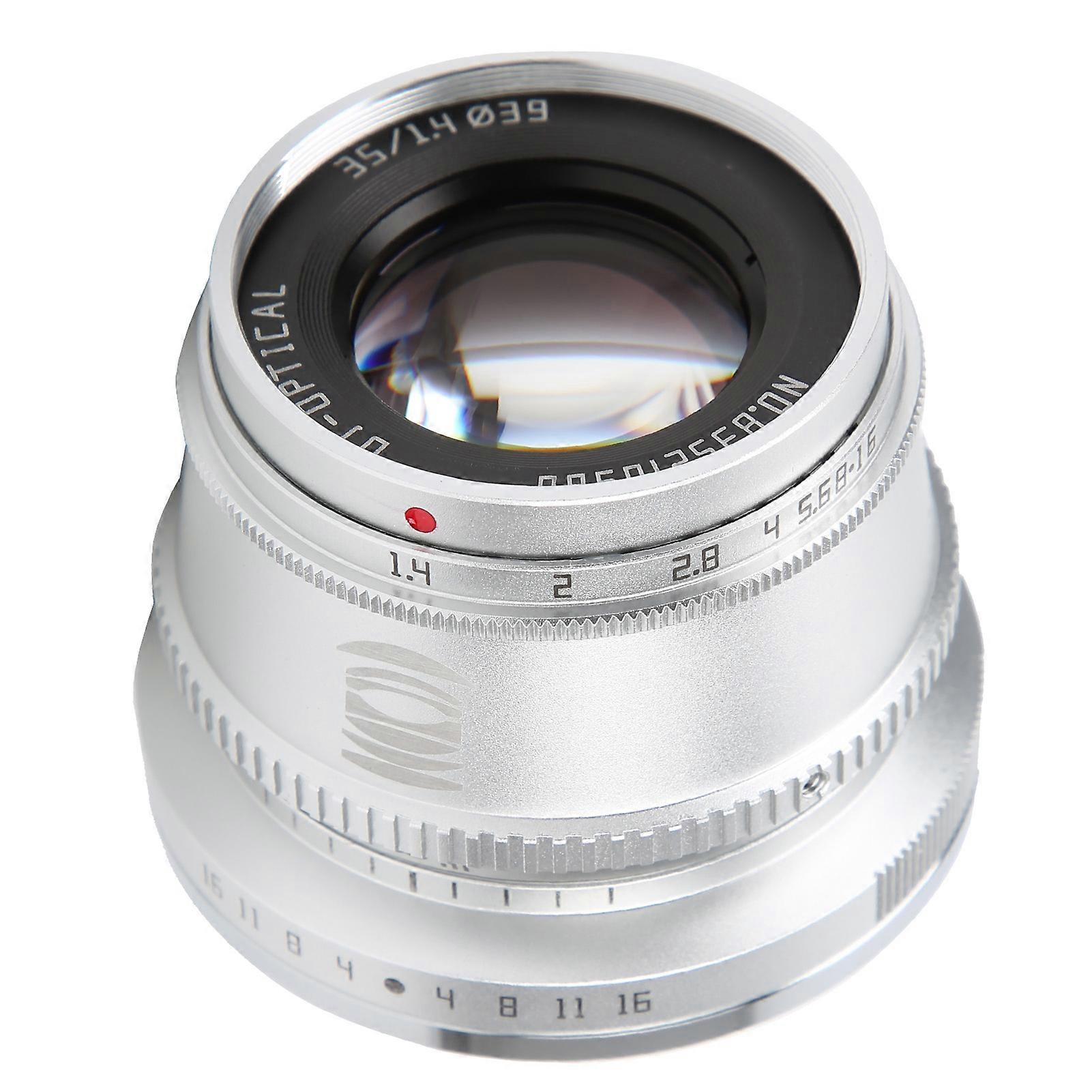 TTArtisan 35mm F1.4 Manual Lens for EOS M Mount APS-C Silver