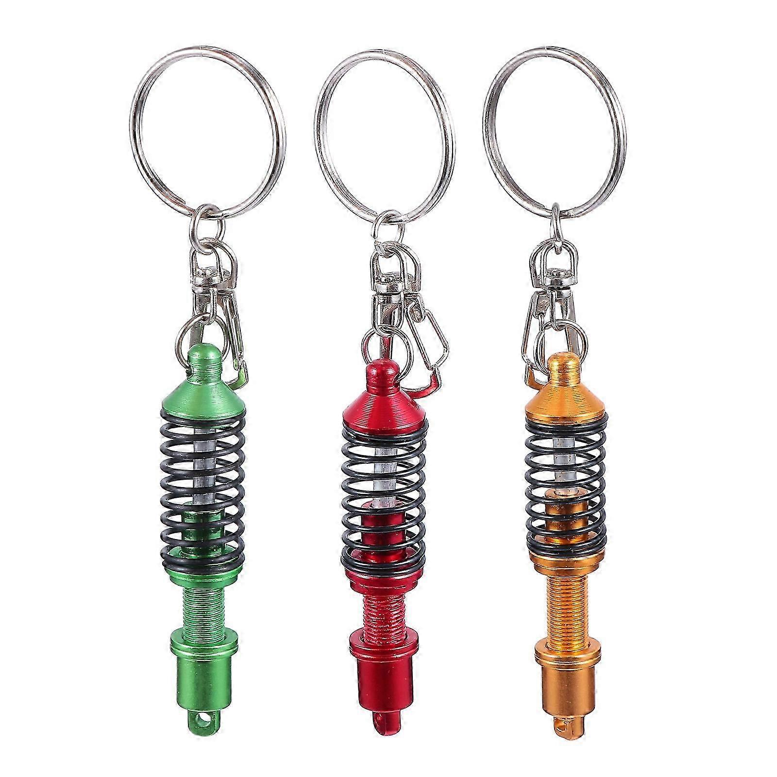 3 Pcs Car Keychain Men Auto Part Model Keychain Men Keychain Car Pendant Metal Decorative Keychain Bag Keychain