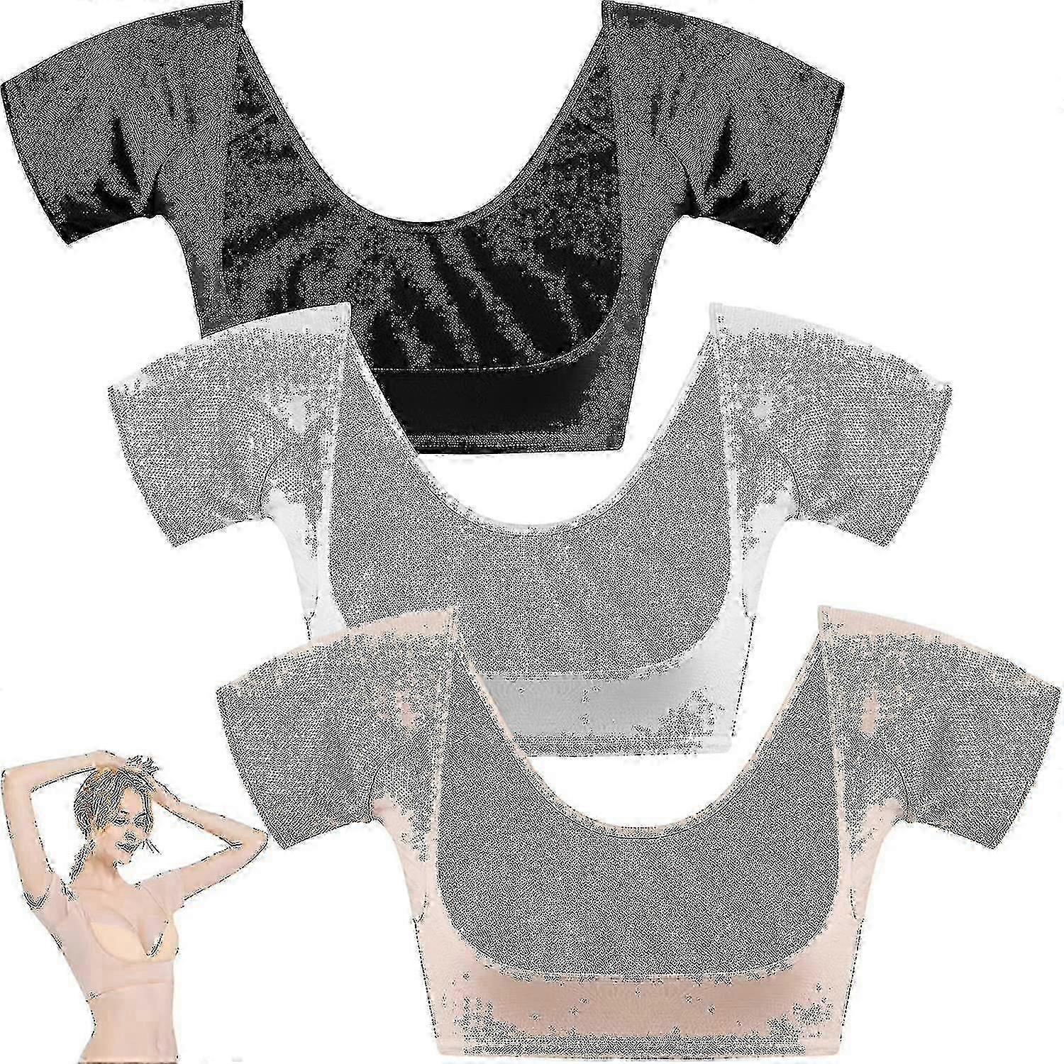 Underarm Sweat Vest, Breathable Sweat Guard Underwear Vest,washable Armpit Pads,washable Armpit Pads