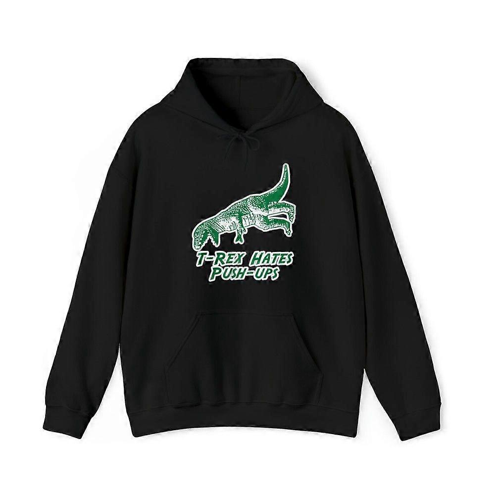 T-Rex hatar push-ups grafisk hoodie, storlekar S-3XL