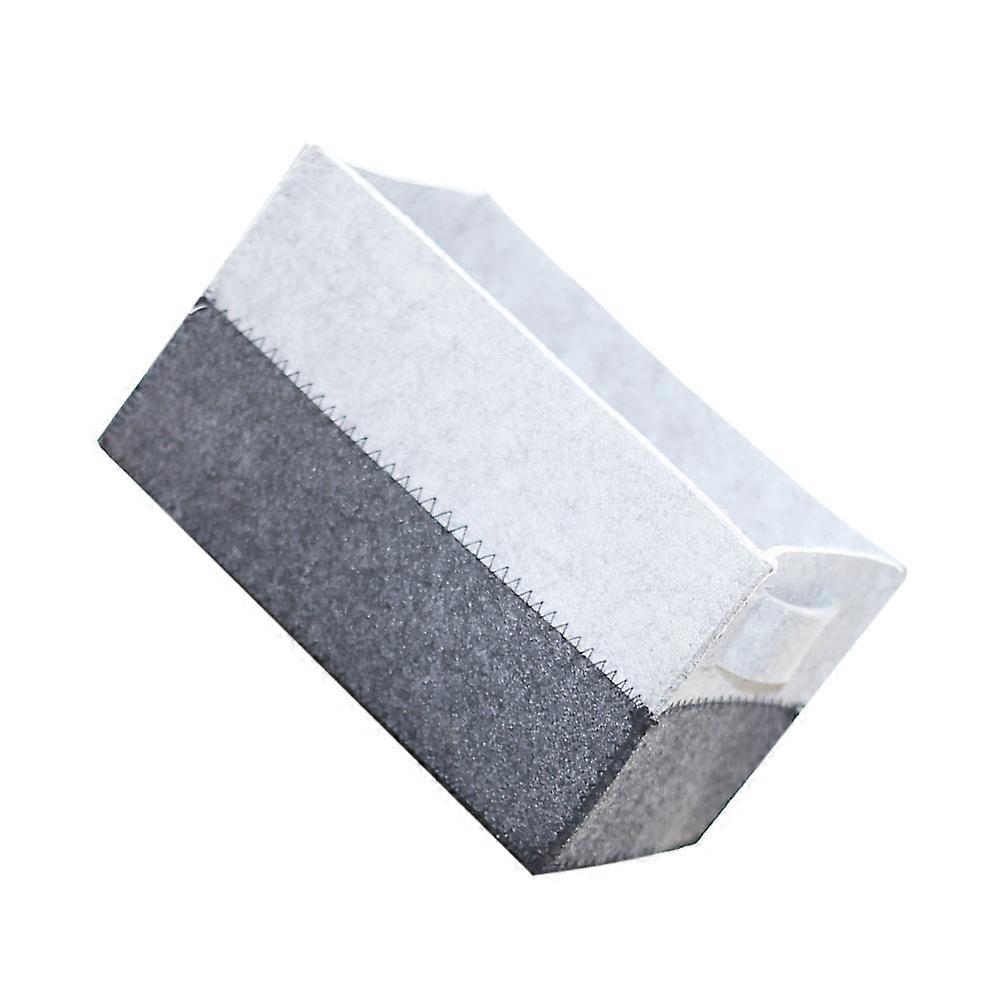 White Felt Storage Basket for Storage Use Desktop Cosmetics Organizer