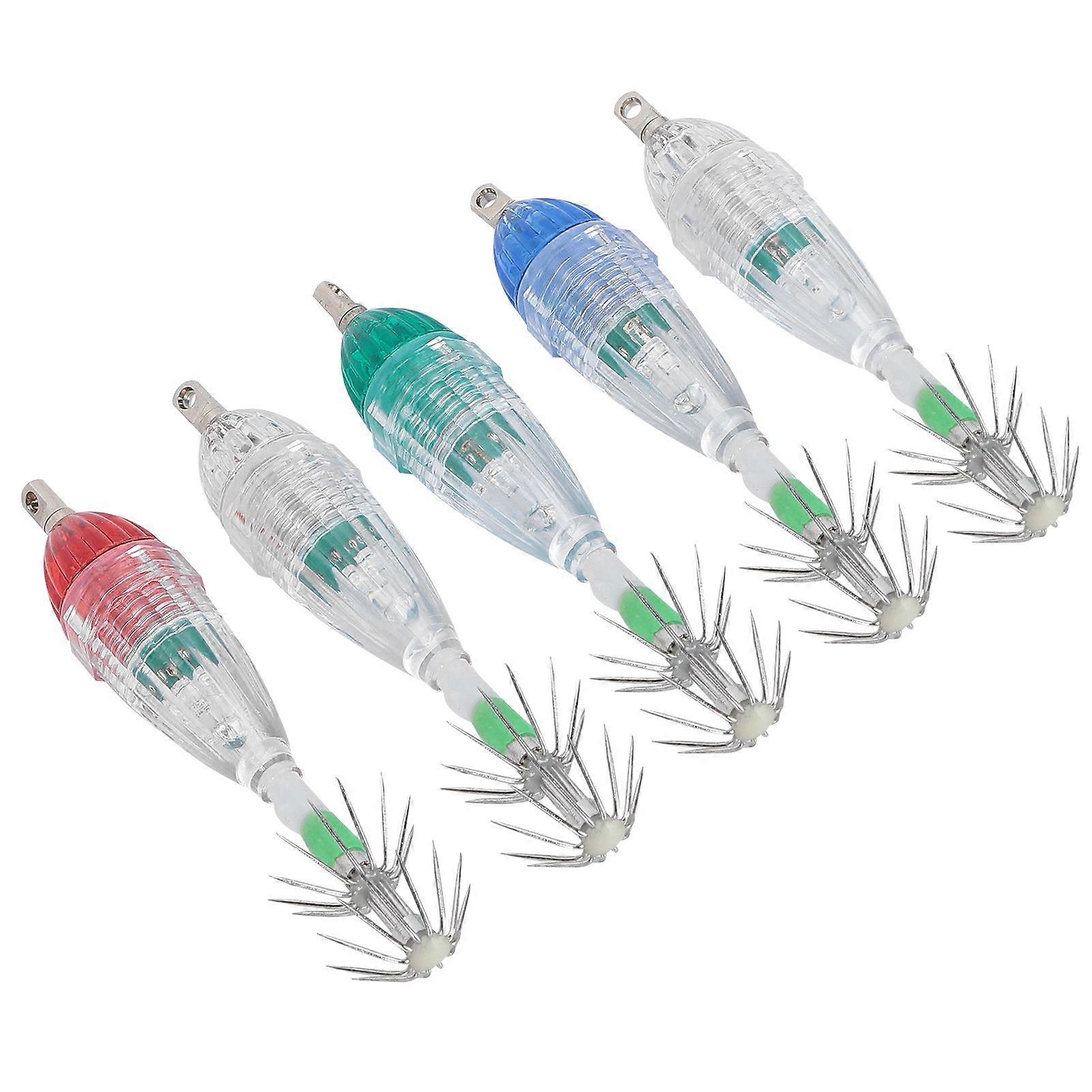 LED Underwater Fishing Lure Light Deep Drop Shape Waterproof Flashing Bait Lure Lamp