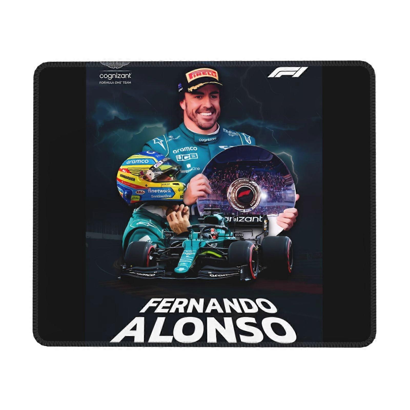 Fernando Alonso Rubber Lock Edge Mouse pad, Office Desk pad, Writing pad, Multi Code Game pad Mouse Pads for Computers Laptop Mouse Mouse Pad