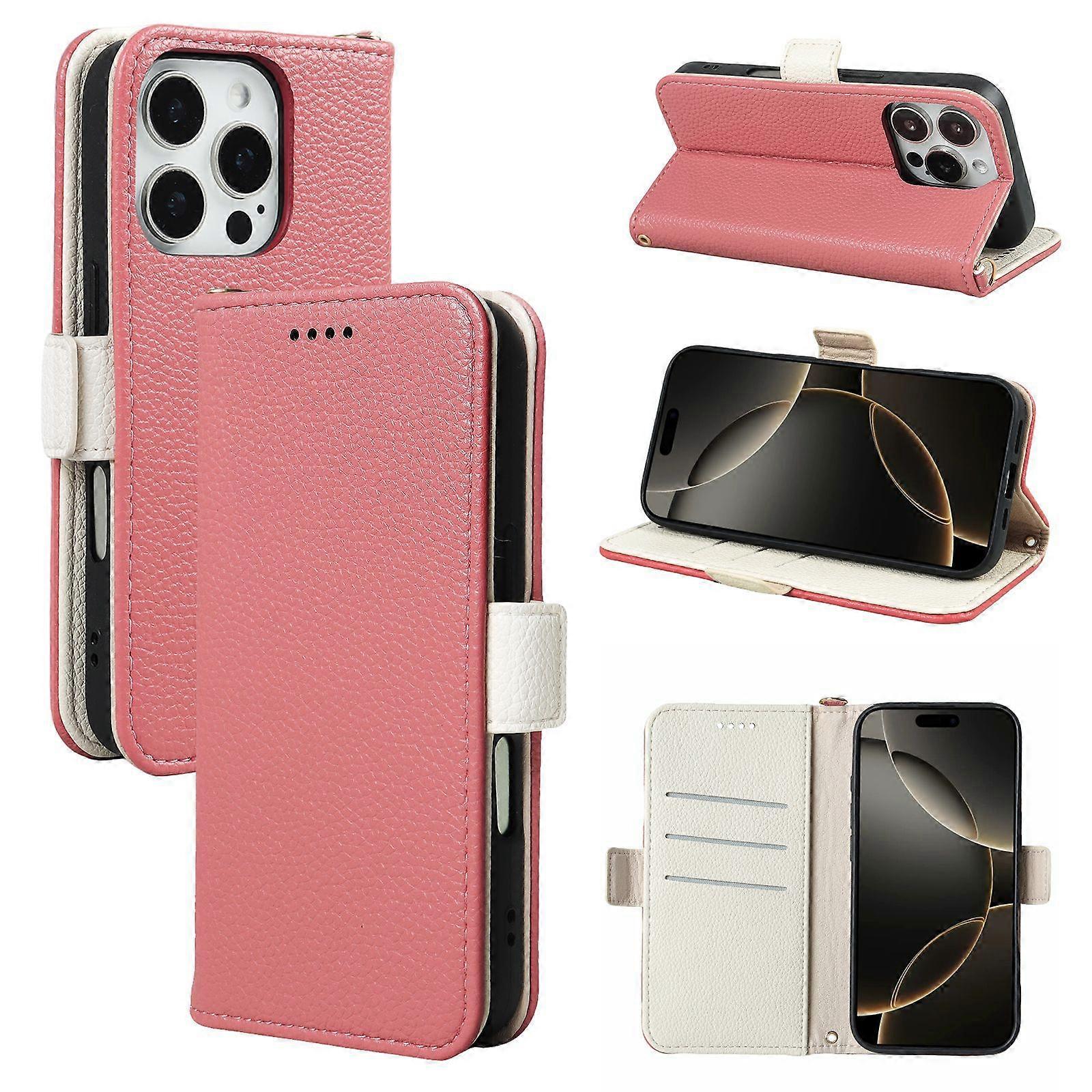 Compatible with Lingdu Shark 6 litchi texture side buckle NFC function wallet mobile phone leather case flip cover Tiger8