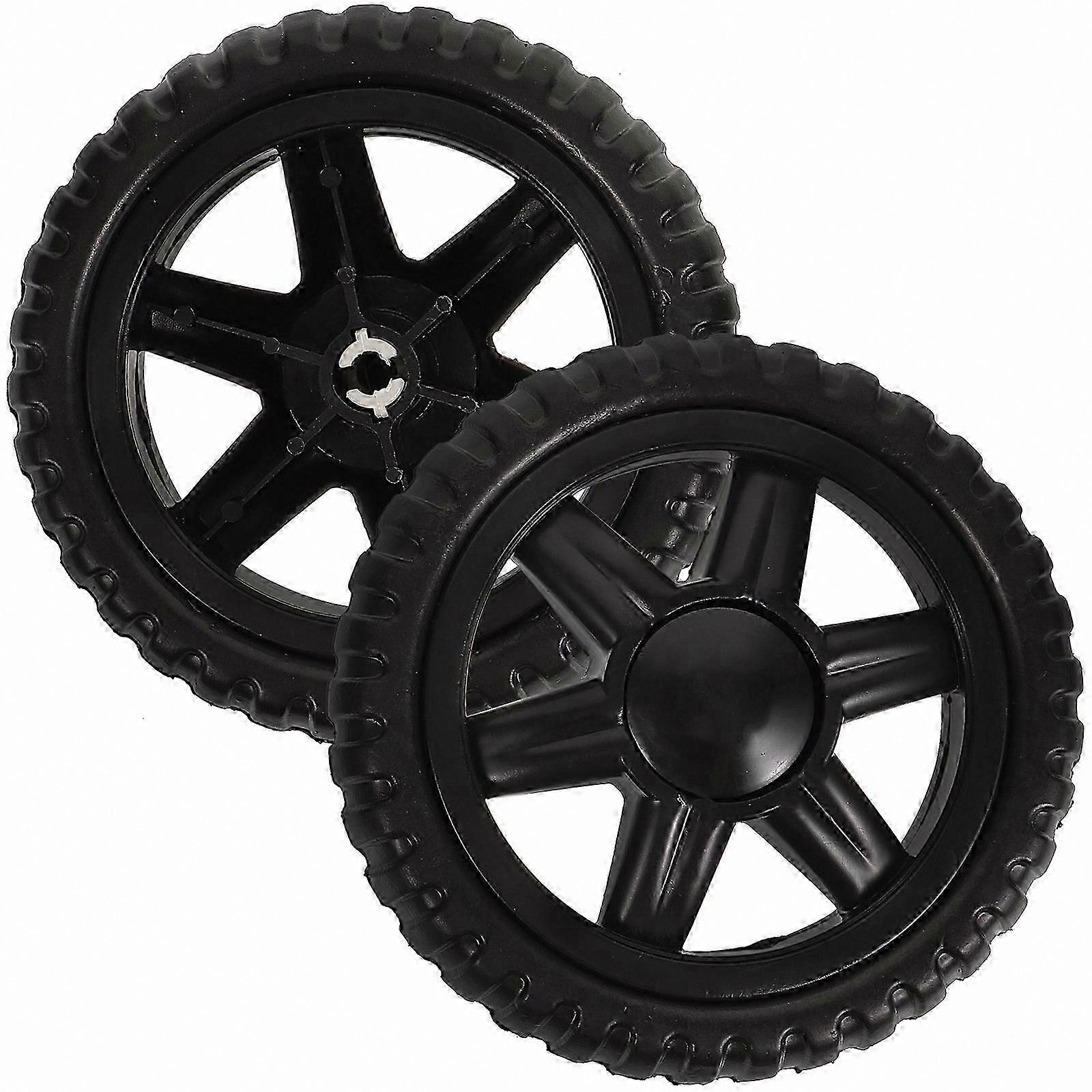 Replaceable Metal Wheels for Shopping Carts and Baby Trolleys, Set of 2