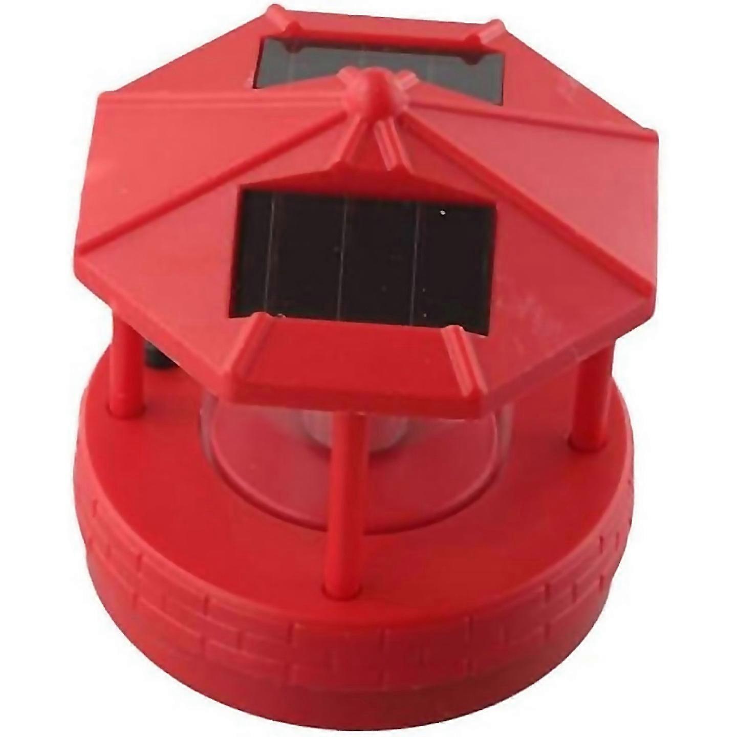 For Led Solar Powered Lighthouse360 Degree Rotating