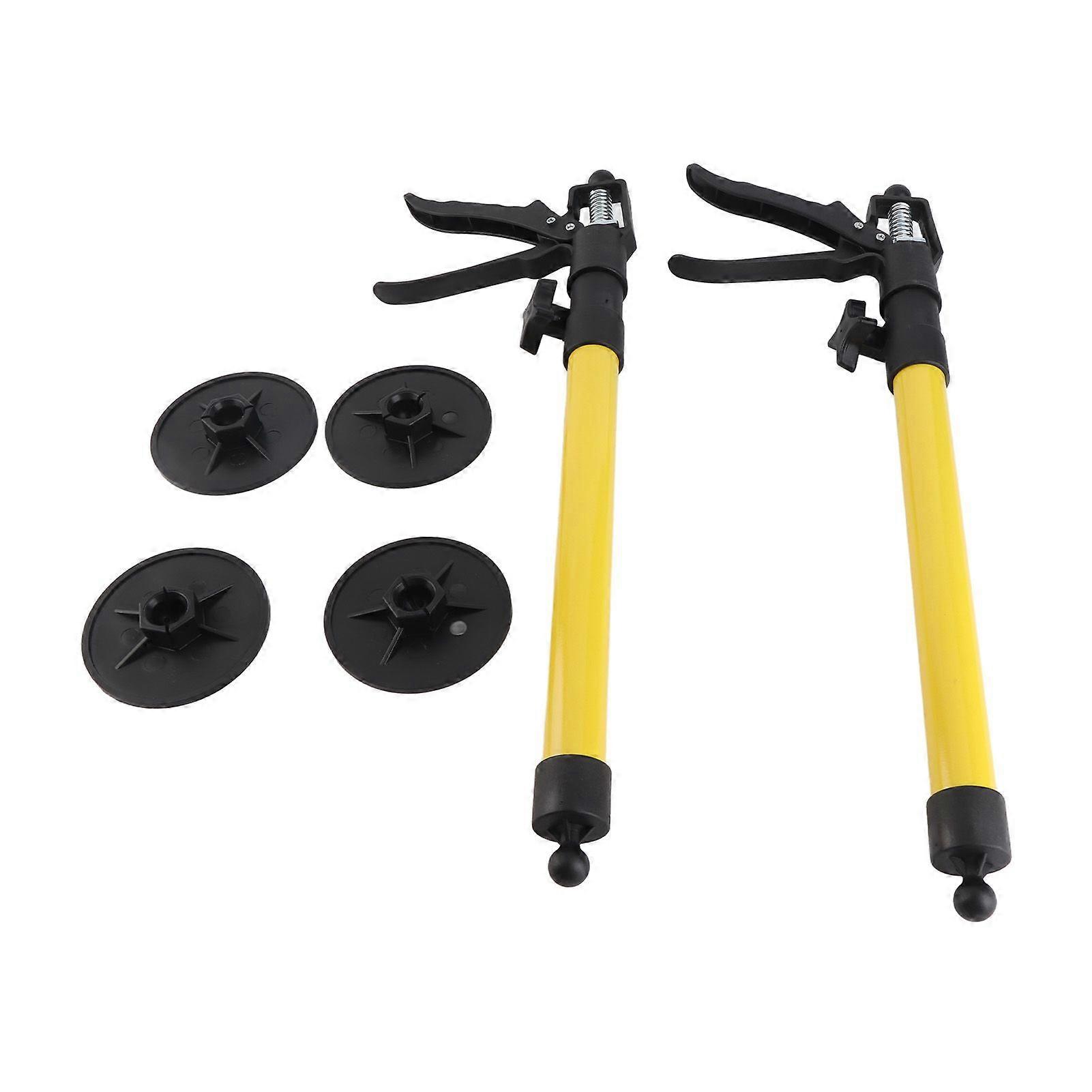 2 مجموعة قضيب دعم الخزانة 50115 سم قابل للتعديل 40 كجم تحمل قدرة دعم القطب لتركيبات السقف