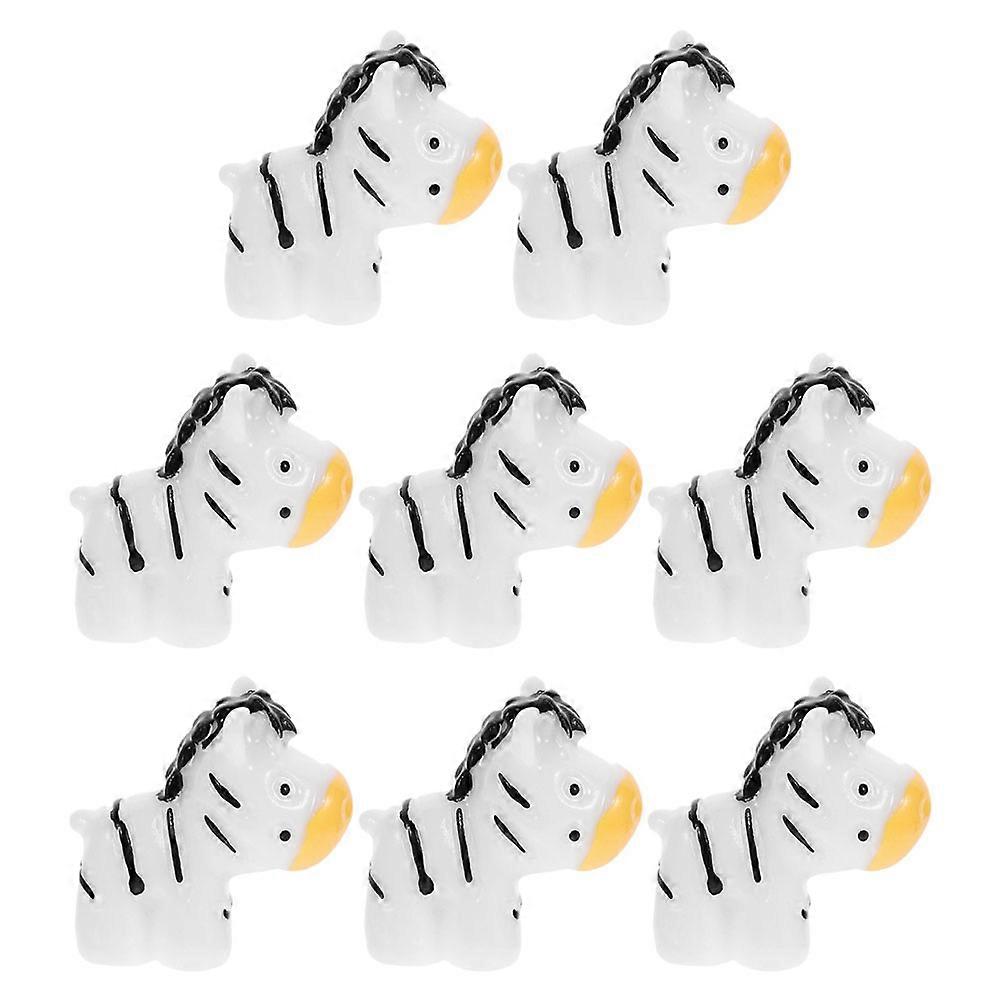 Zebra Party Favors Miniature Figurines for Decoration 40Pcs Resin Figures