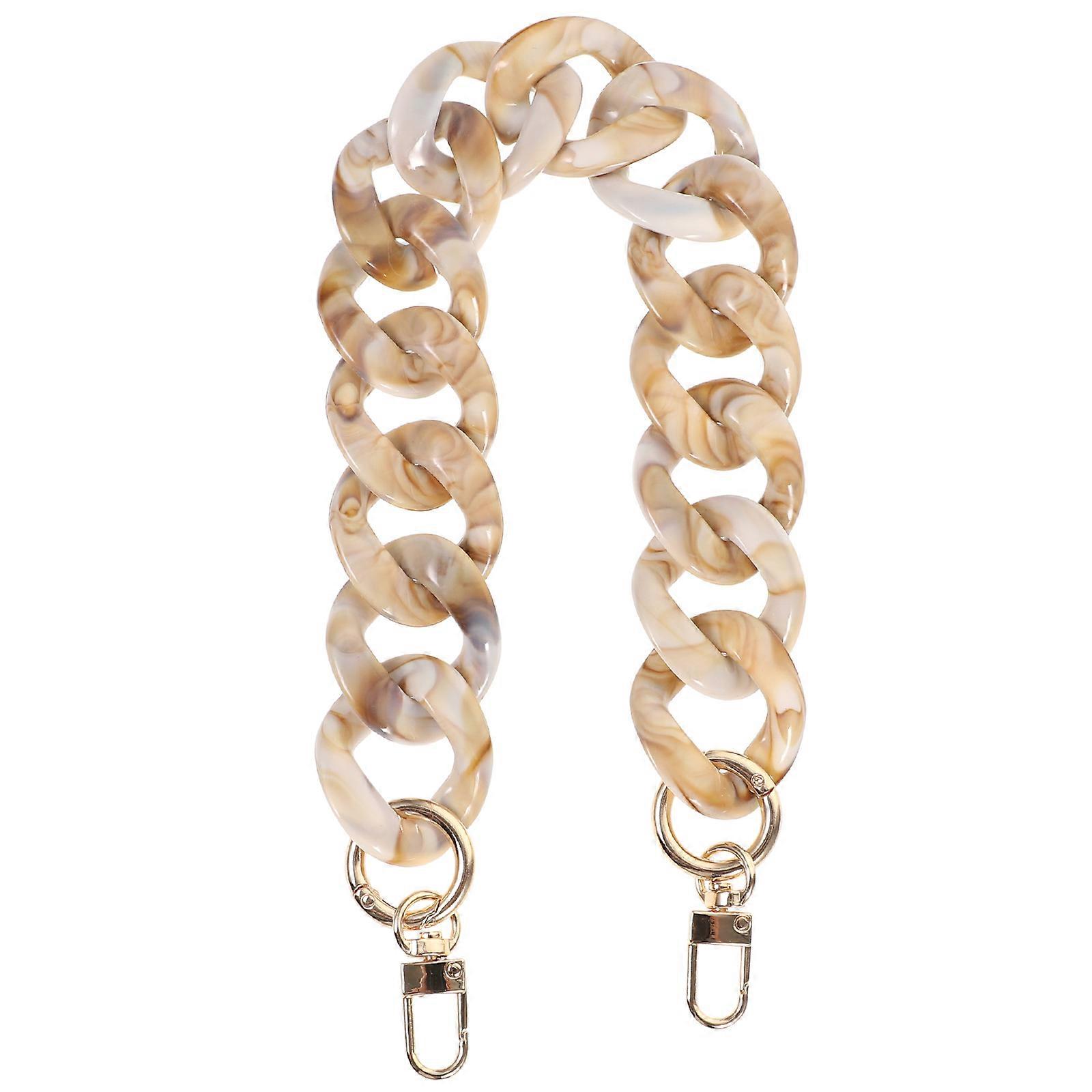 Replacement Bag Chain 2Pcs Acrylic Handbag Strap For Purses Shoulder Bags Fashion Accessory Daily Use Multi Color