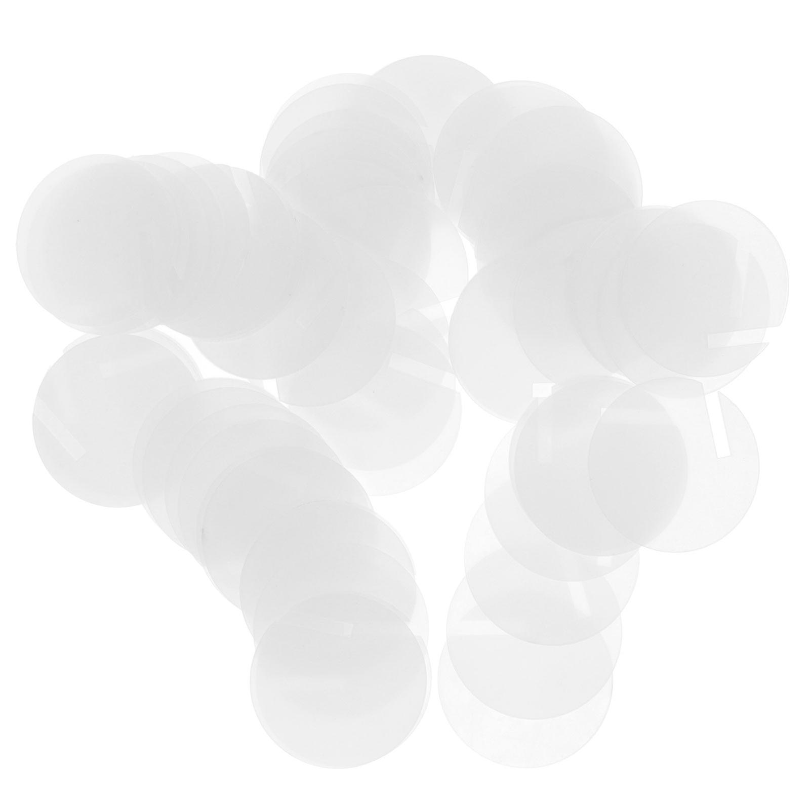 Acrylic Drink Tags for Decor 60Pcs Round Drink Mark Circles Party Use